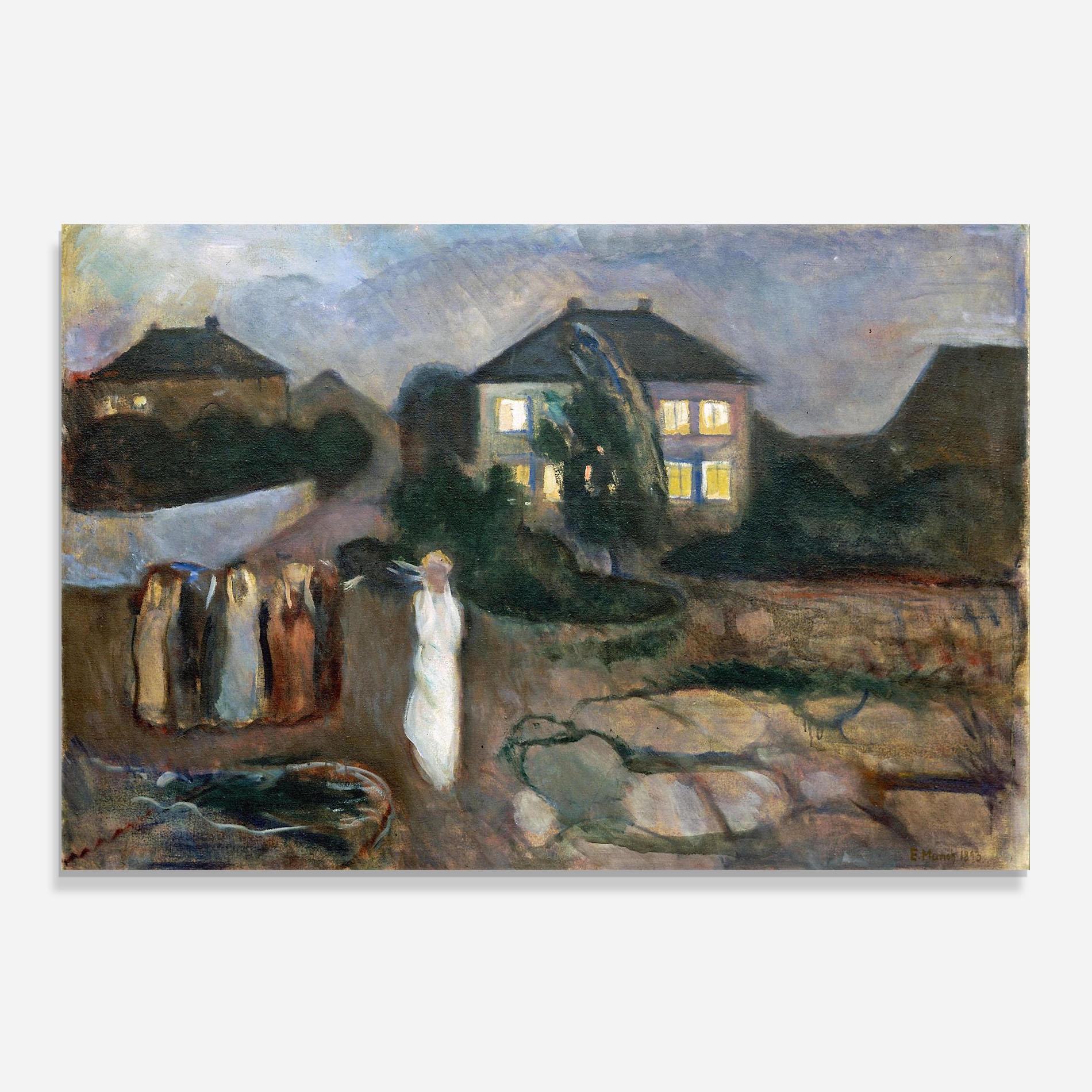 Küchenrückwand Glas The Storm mockup 0