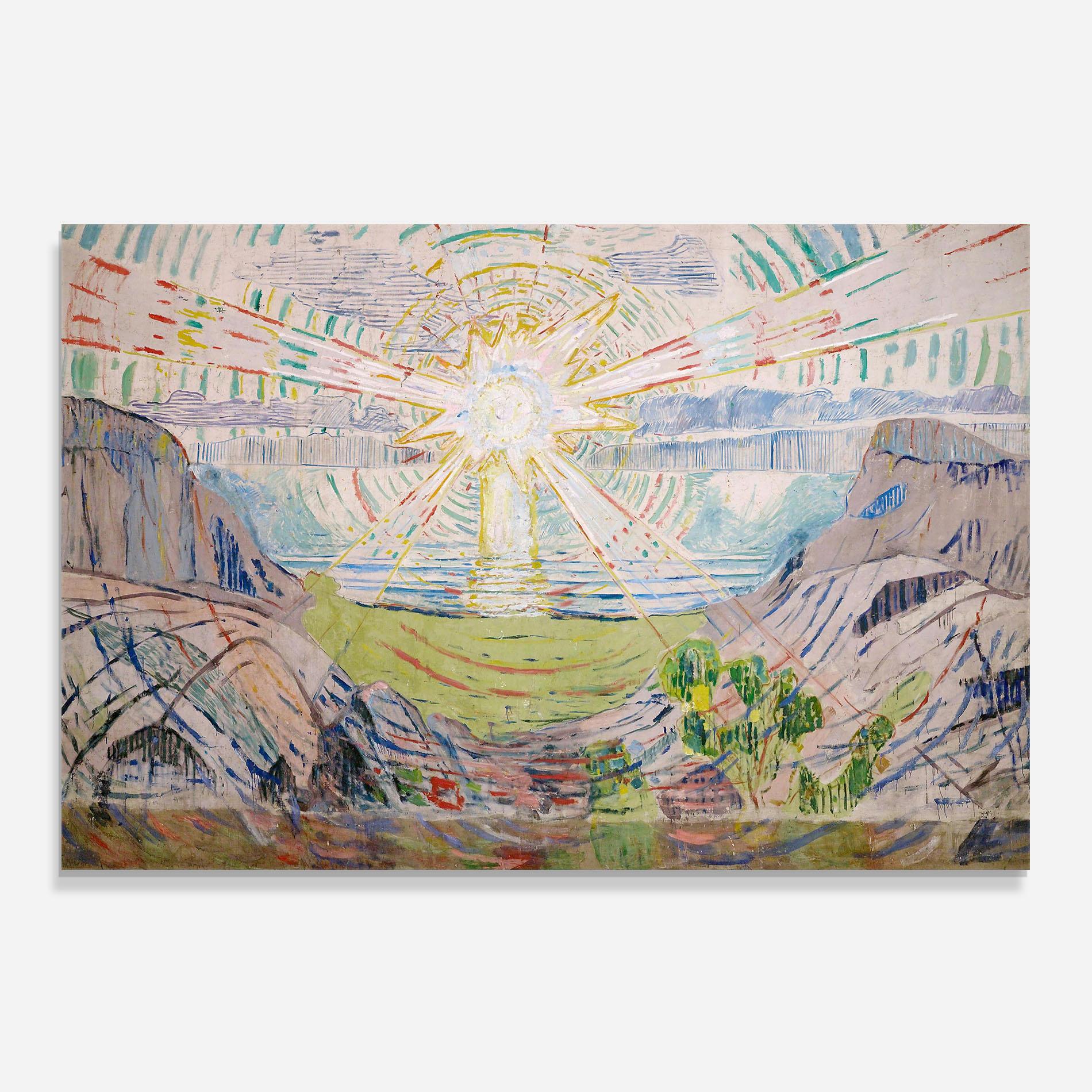 Küchenrückwand Glas The Sun Art mockup 0