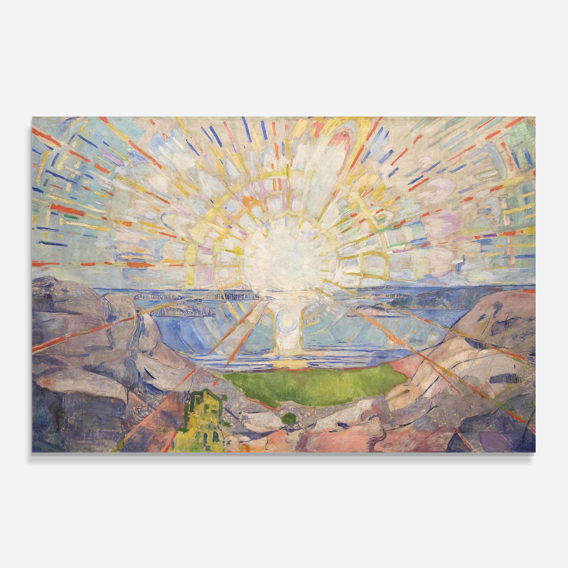 Küchenrückwand Glas The Sun mockup 0