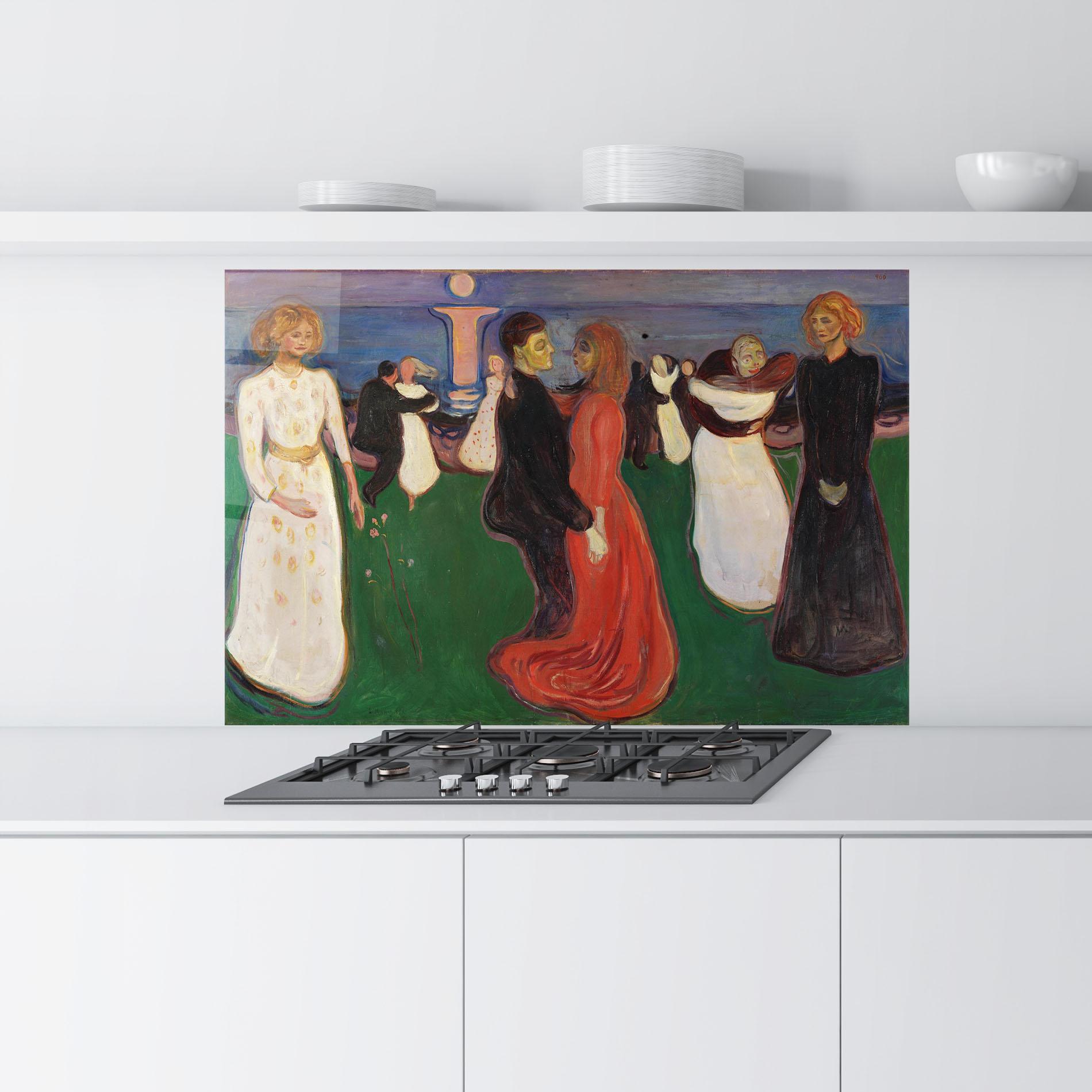 Küchenrückwand Glas Dance Of Life mockup 9