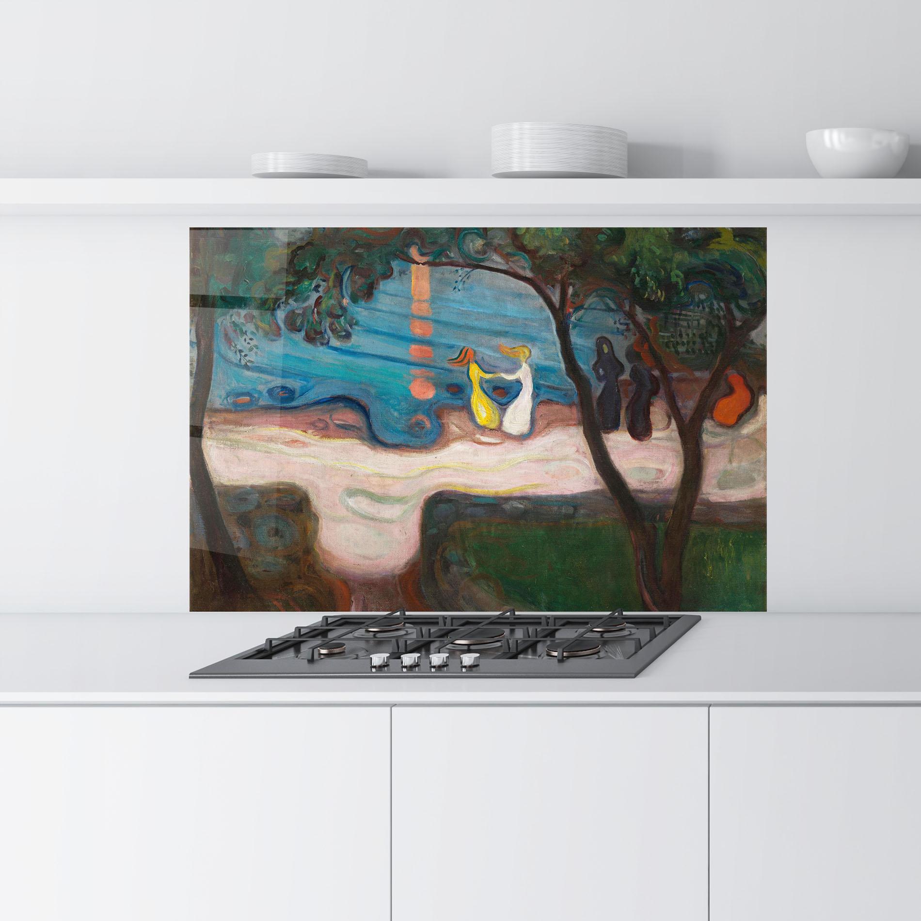 Küchenrückwand Glas Dance On The Beach mockup 9