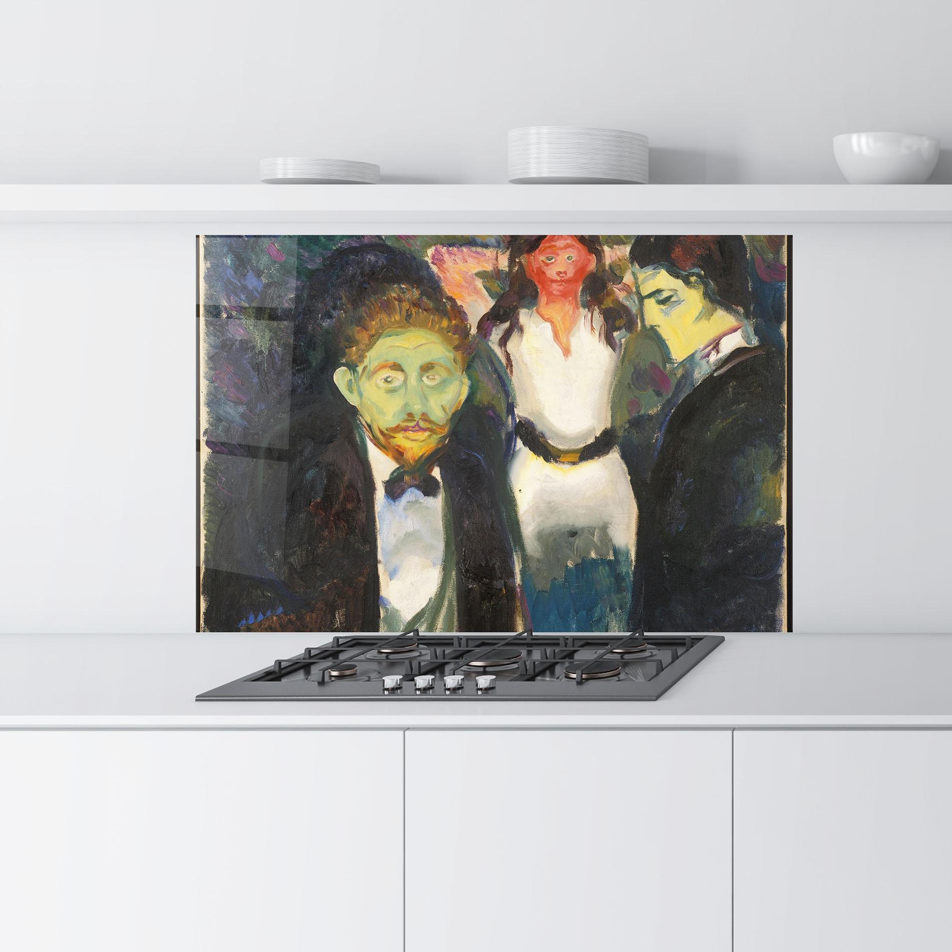 Küchenrückwand Glas Jealousy mockup 9