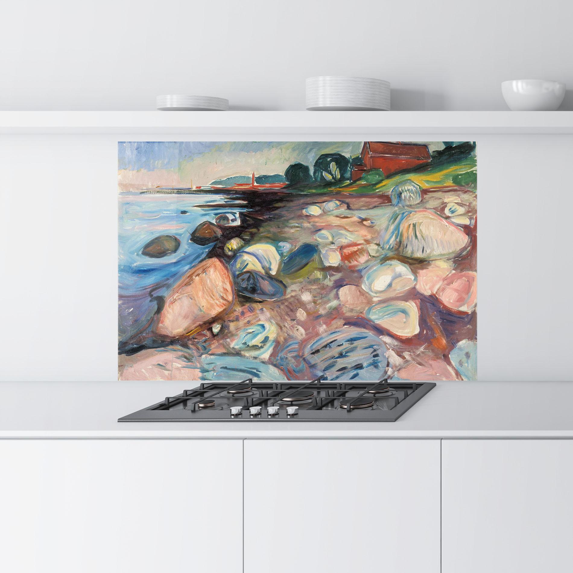 Küchenrückwand Glas Shore Red House mockup 9