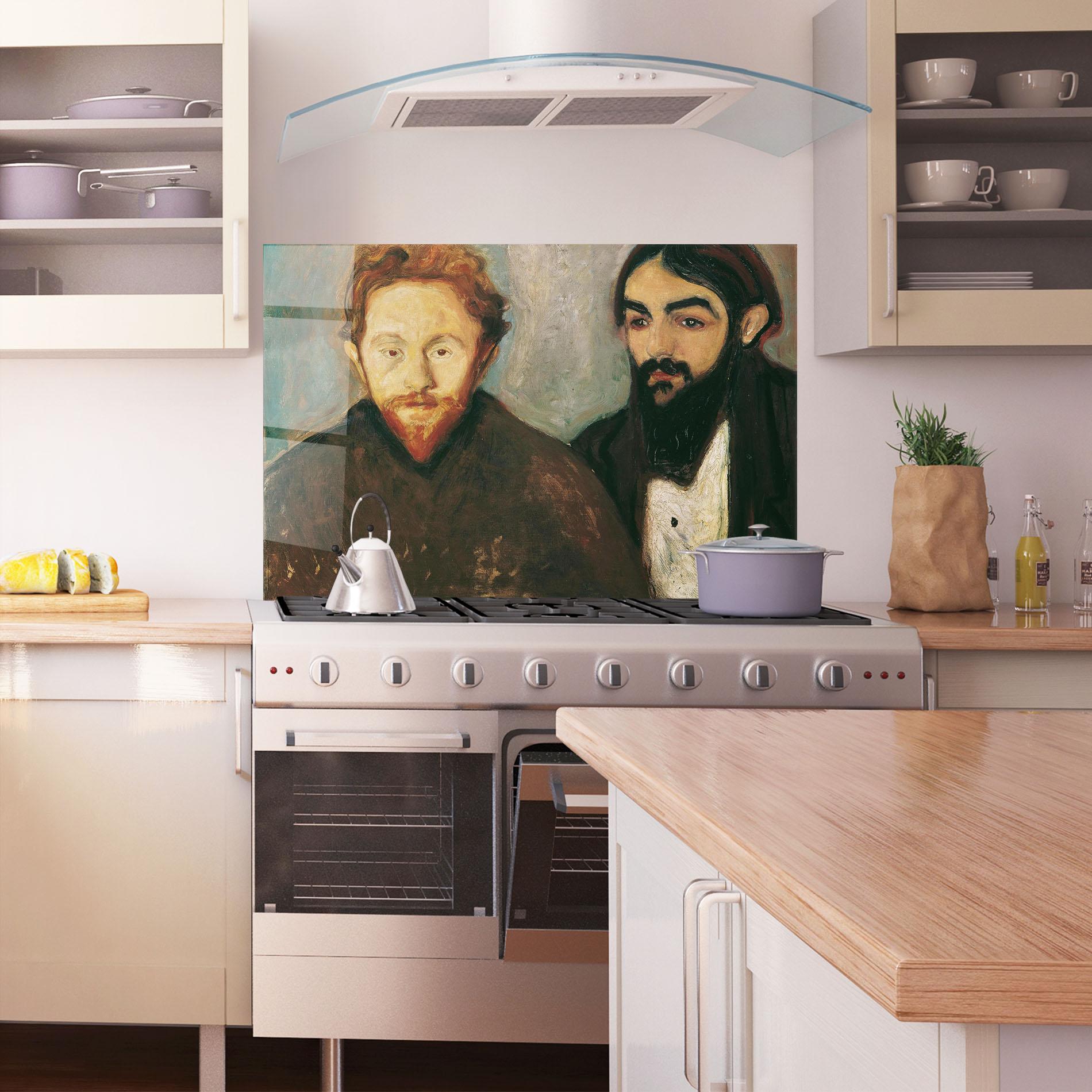 Küchenrückwand Glas Der Maler mockup 1
