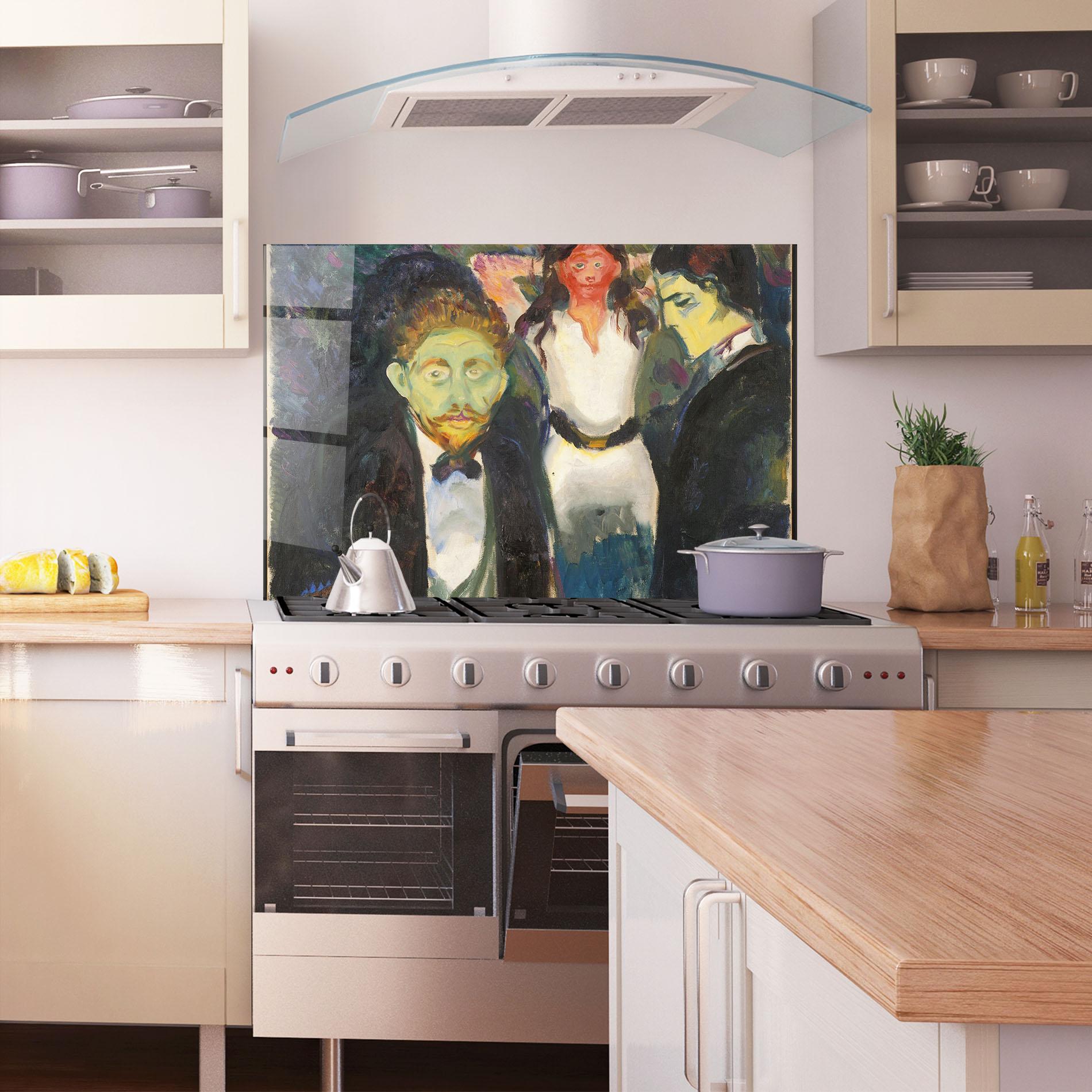 Küchenrückwand Glas Jealousy mockup 1