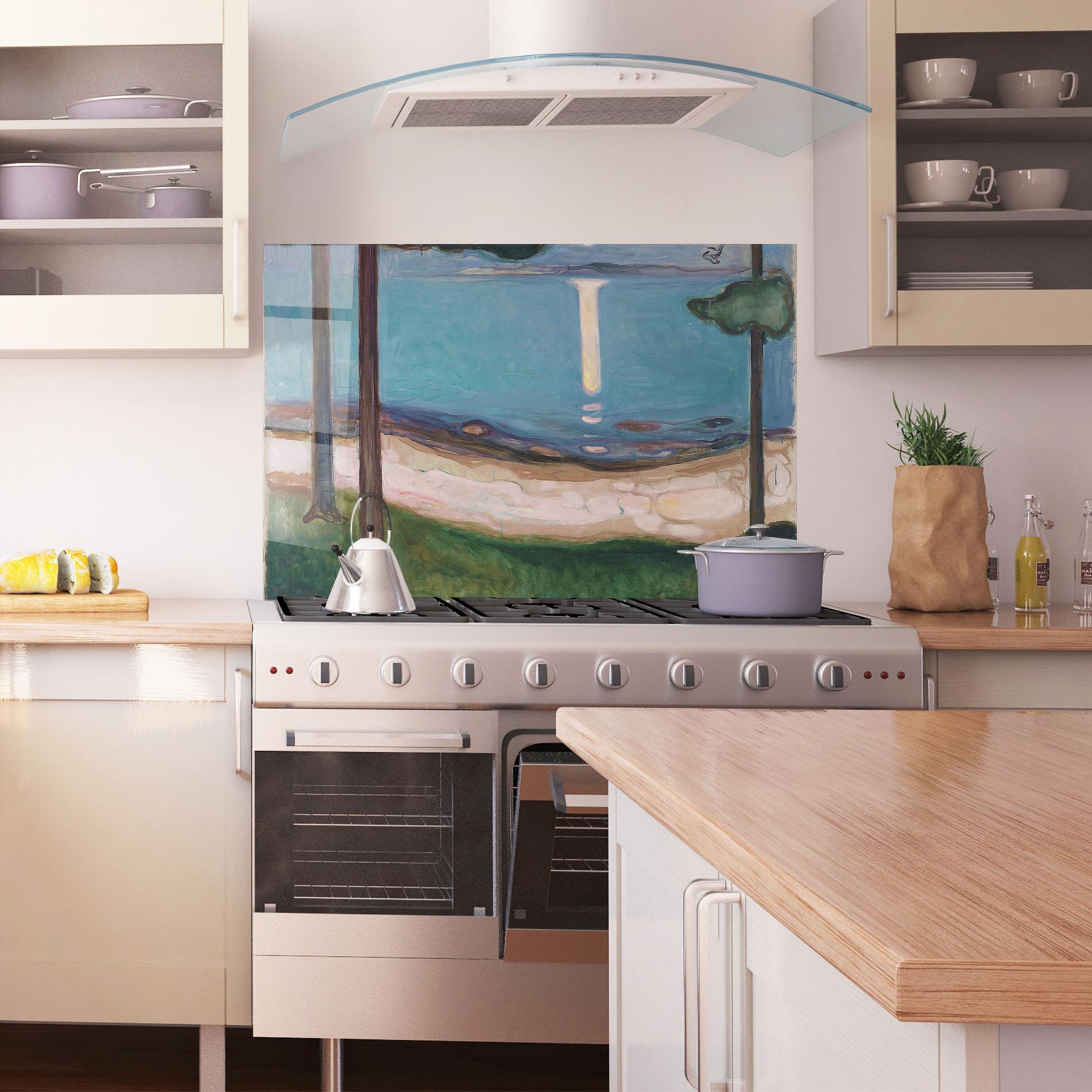 Küchenrückwand Glas Moonlight mockup 1