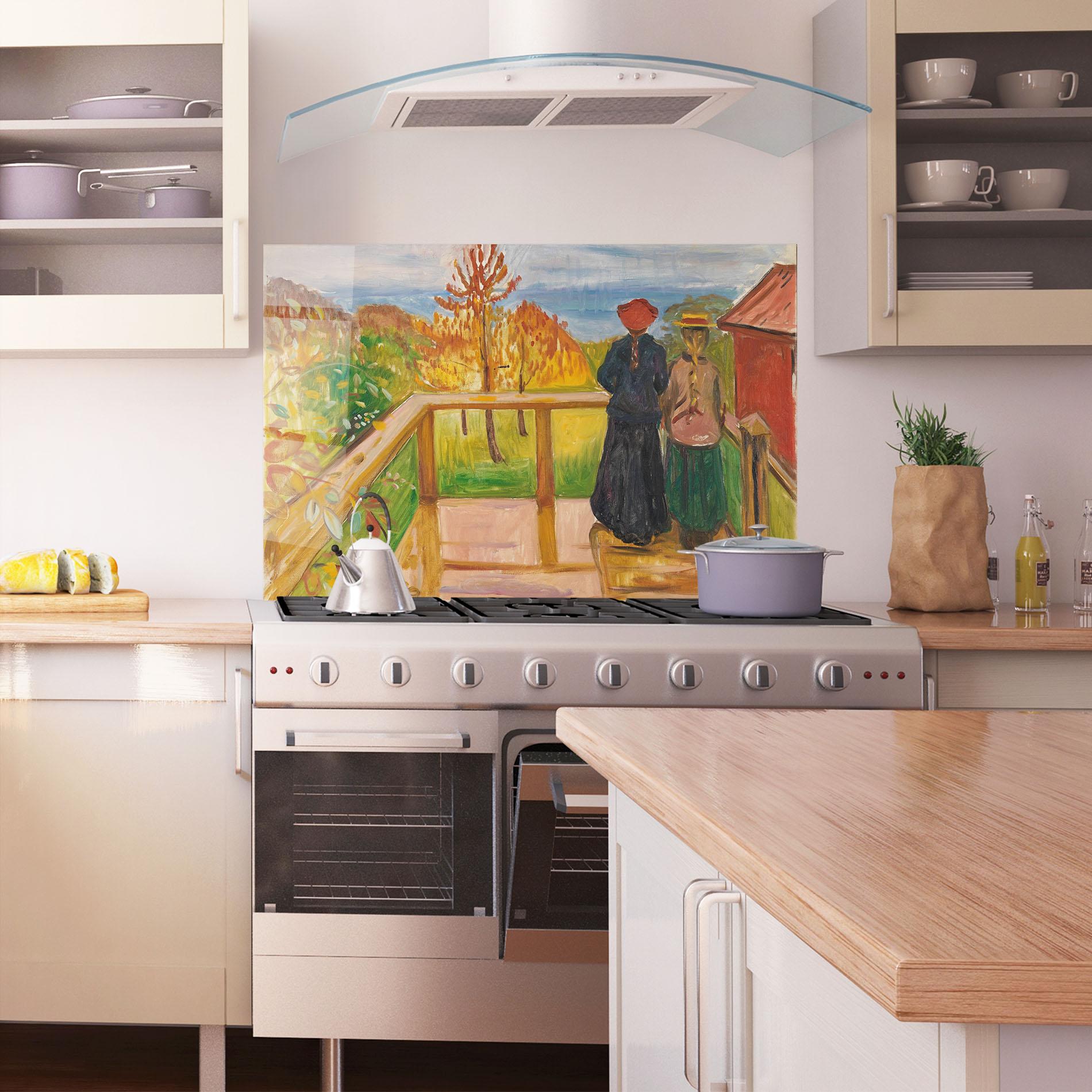 Küchenrückwand Glas On The Veranda mockup 1