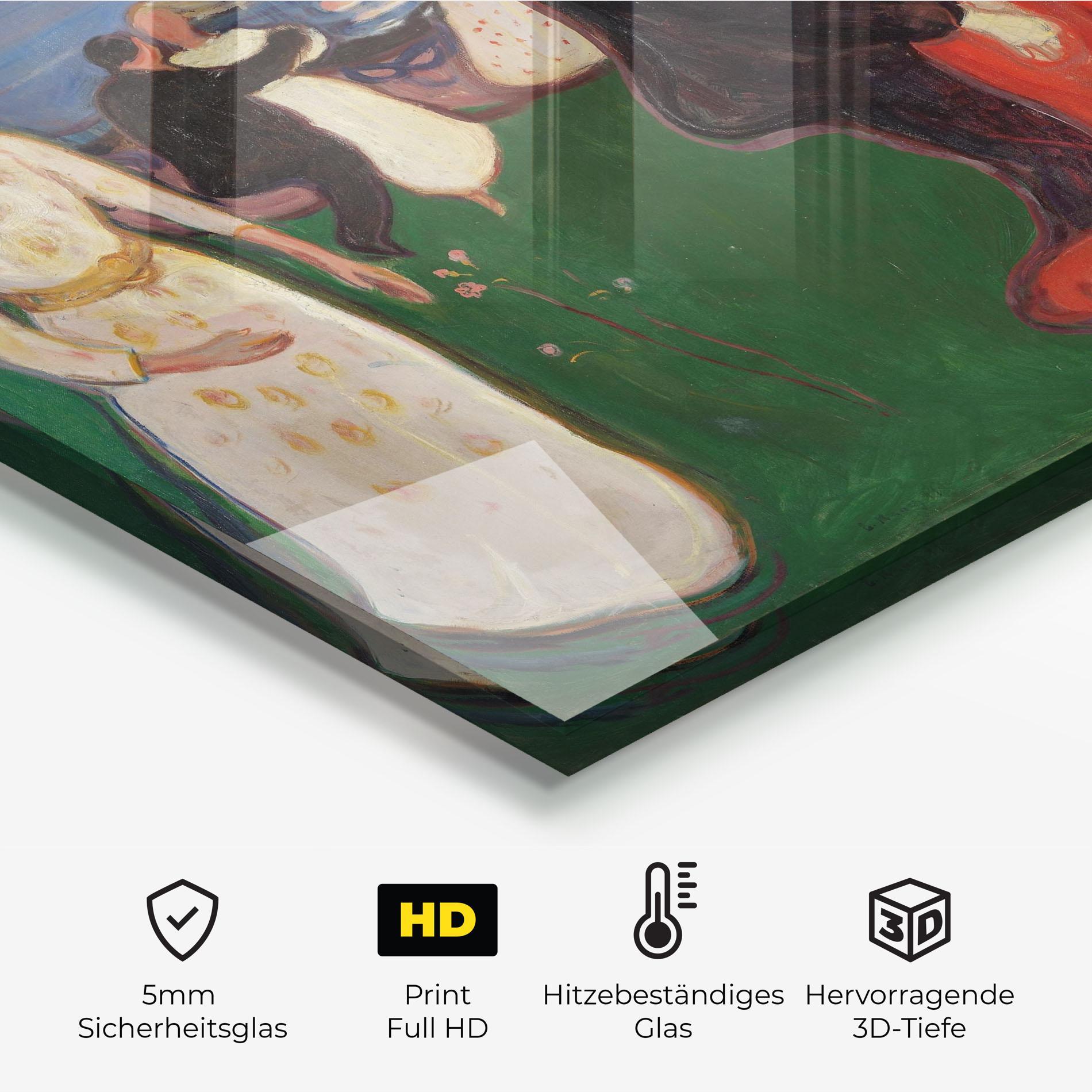 Küchenrückwand Glas Dance Of Life mockup 2