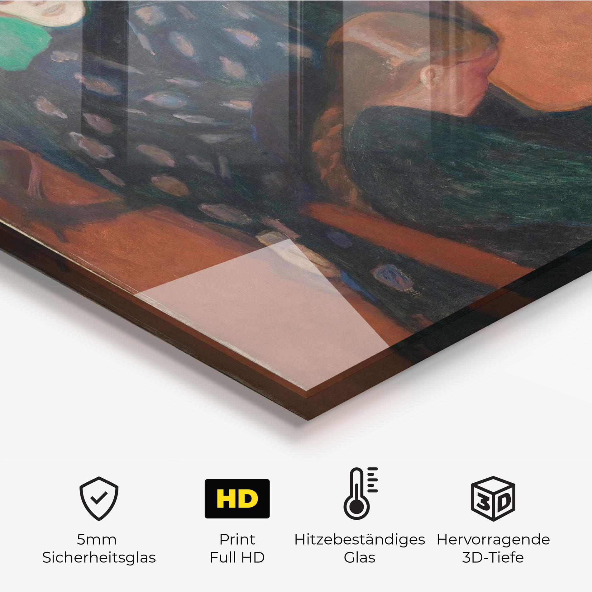 Küchenrückwand Glas Death In Sickroom mockup 2