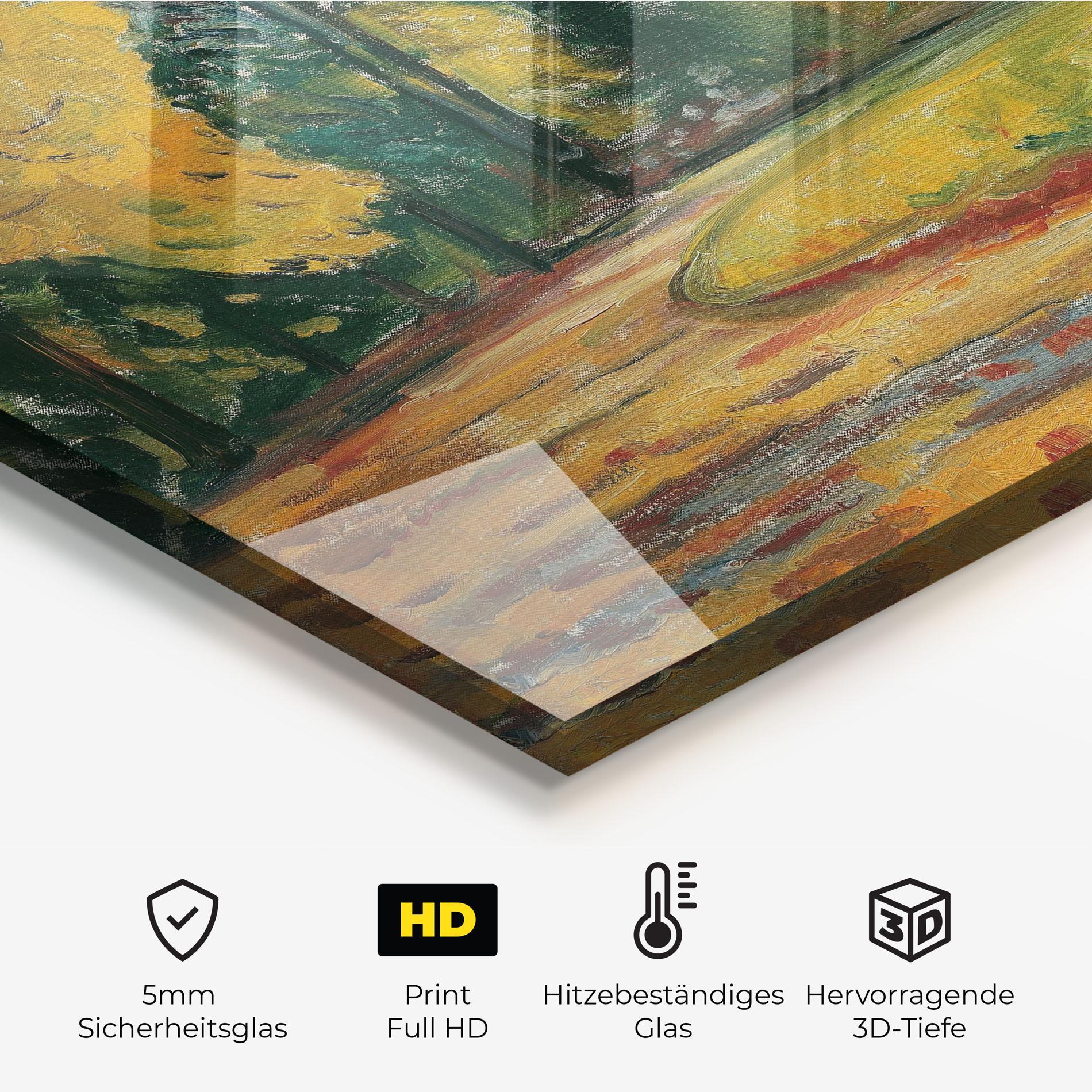 Küchenrückwand Glas Park In Kosen mockup 2