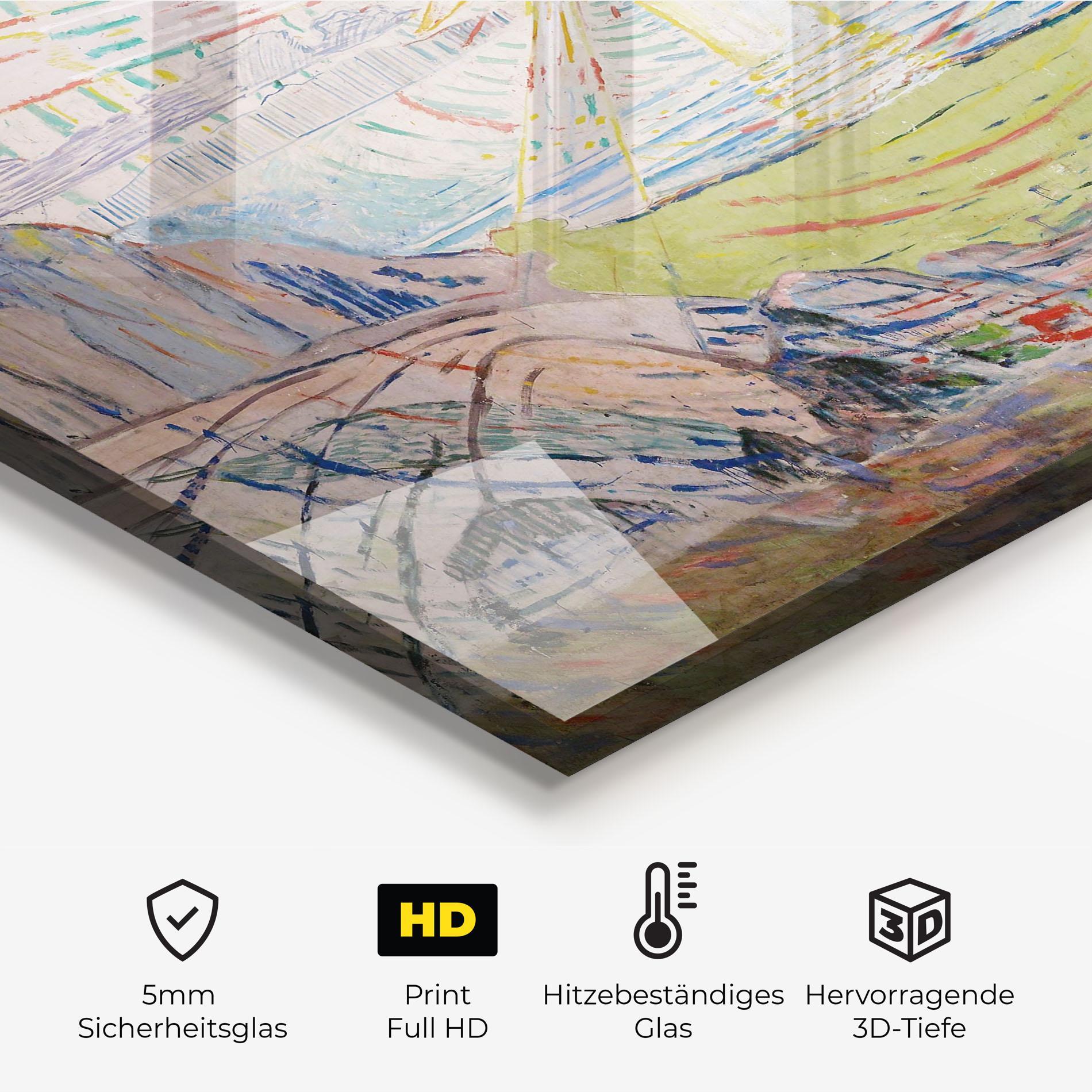 Küchenrückwand Glas The Sun Art mockup 2