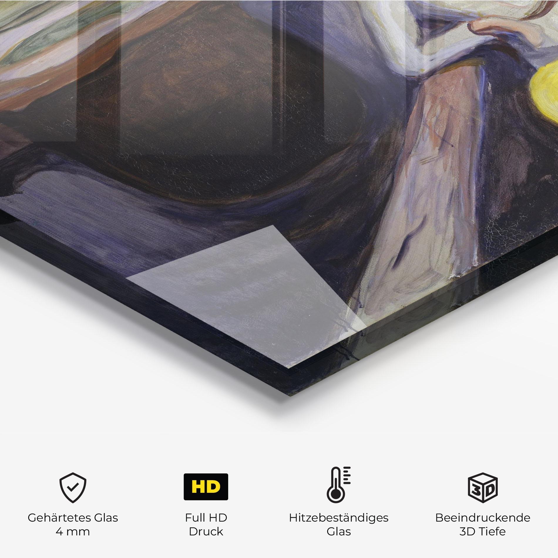 Küchenrückwand Glas Bridge Girls mockup 2