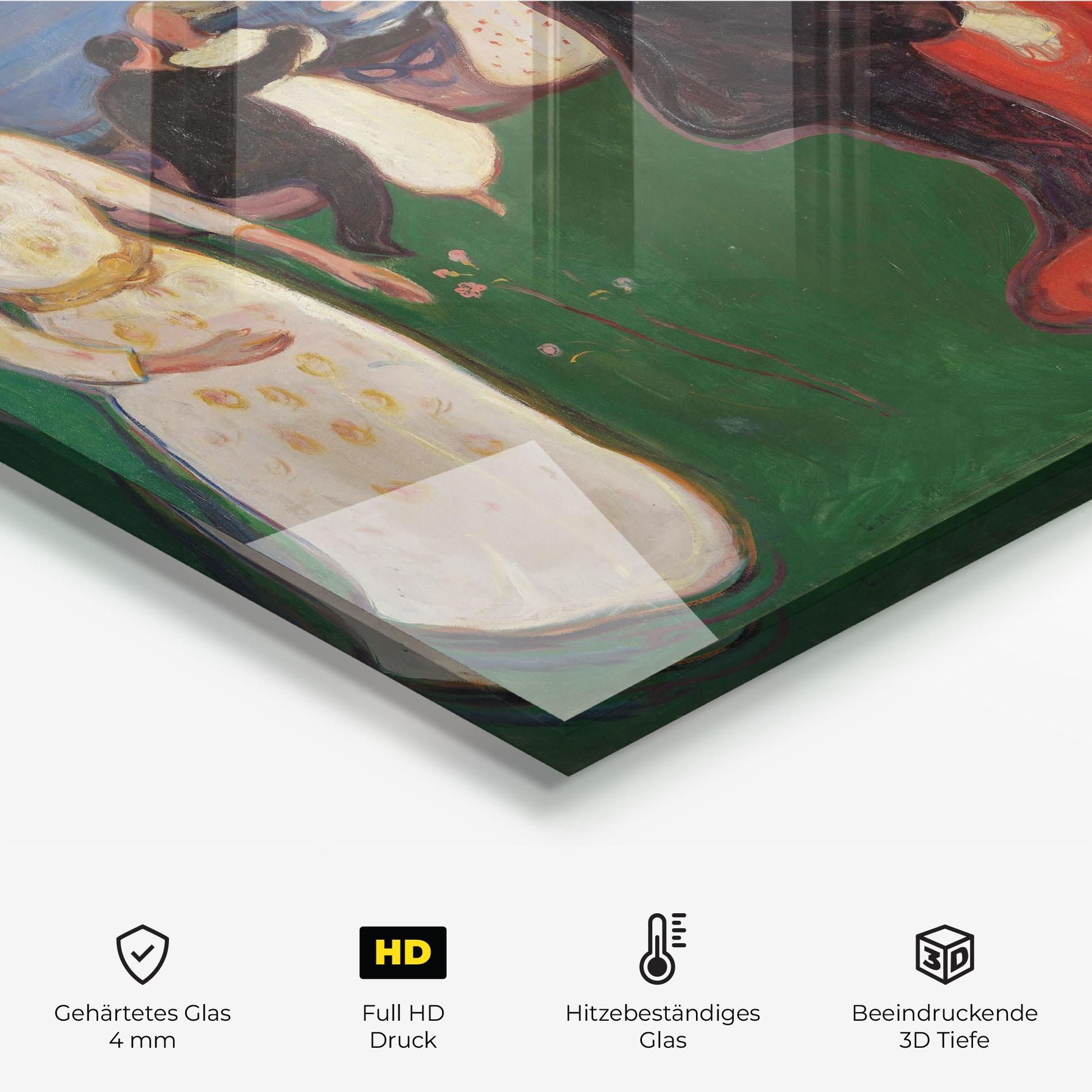 Küchenrückwand Glas Dance Of Life mockup 2