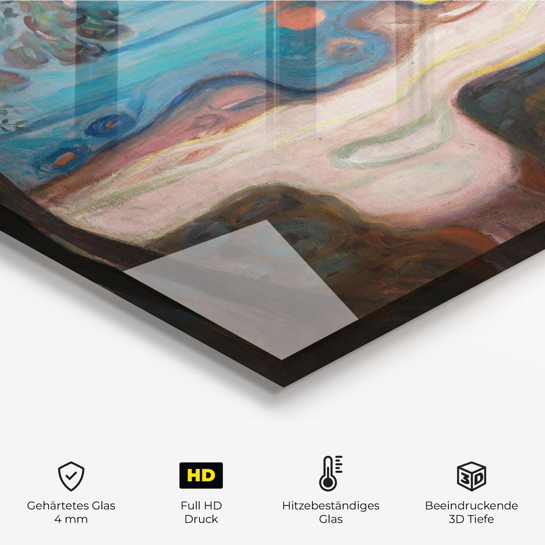 Küchenrückwand Glas Dance On The Beach mockup 2