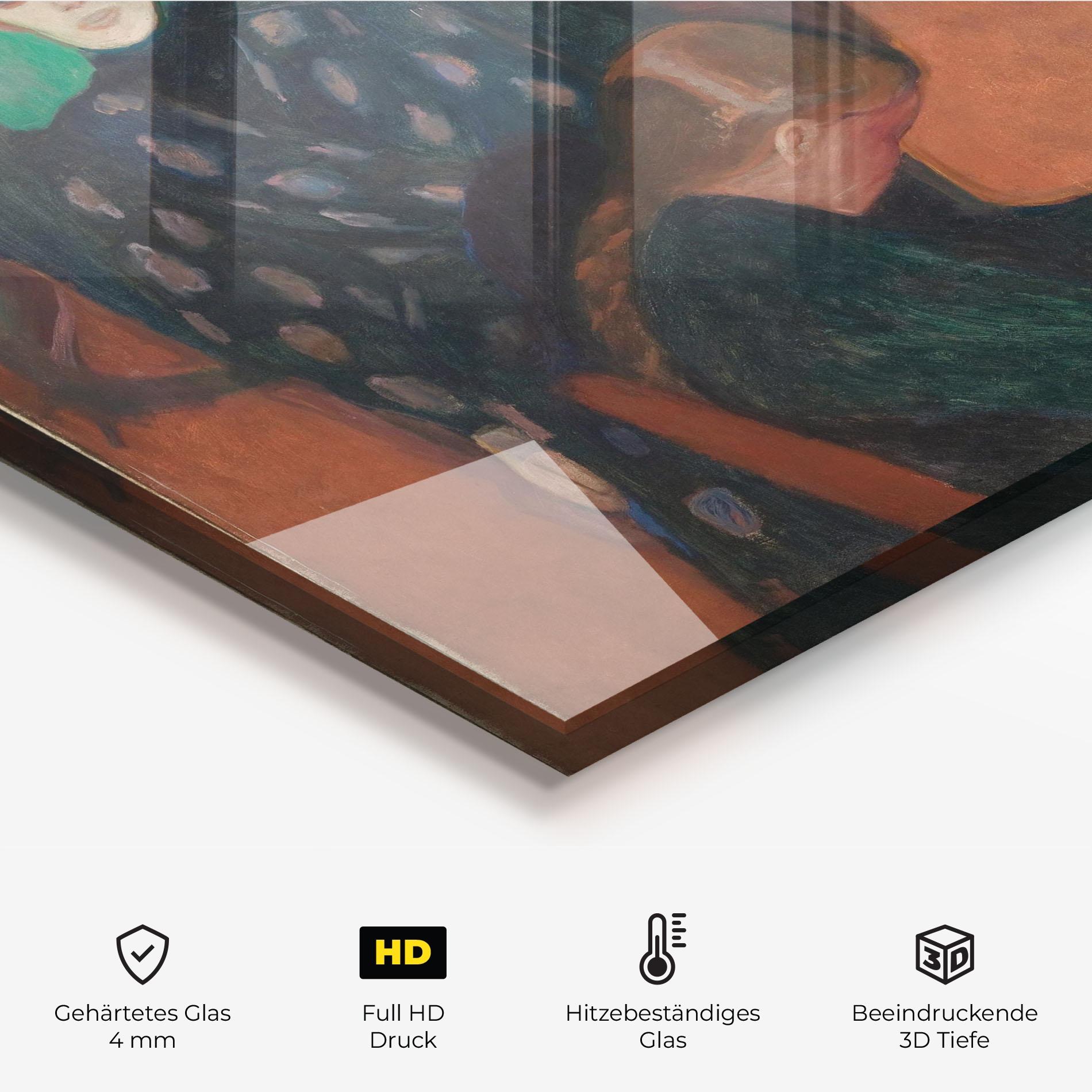 Küchenrückwand Glas Death In Sickroom mockup 2