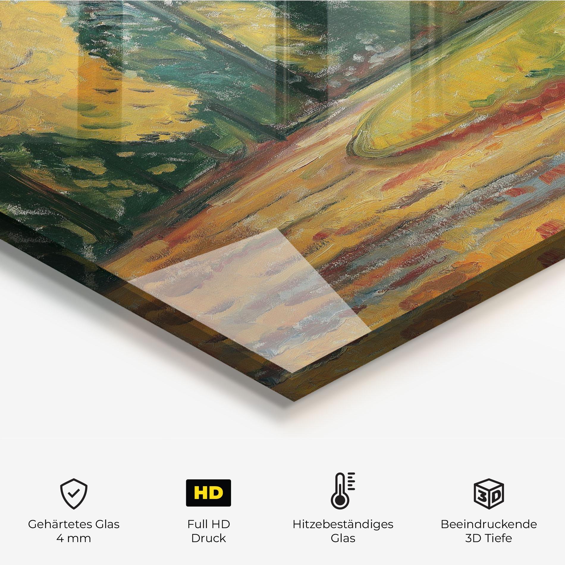 Küchenrückwand Glas Park In Kosen mockup 2