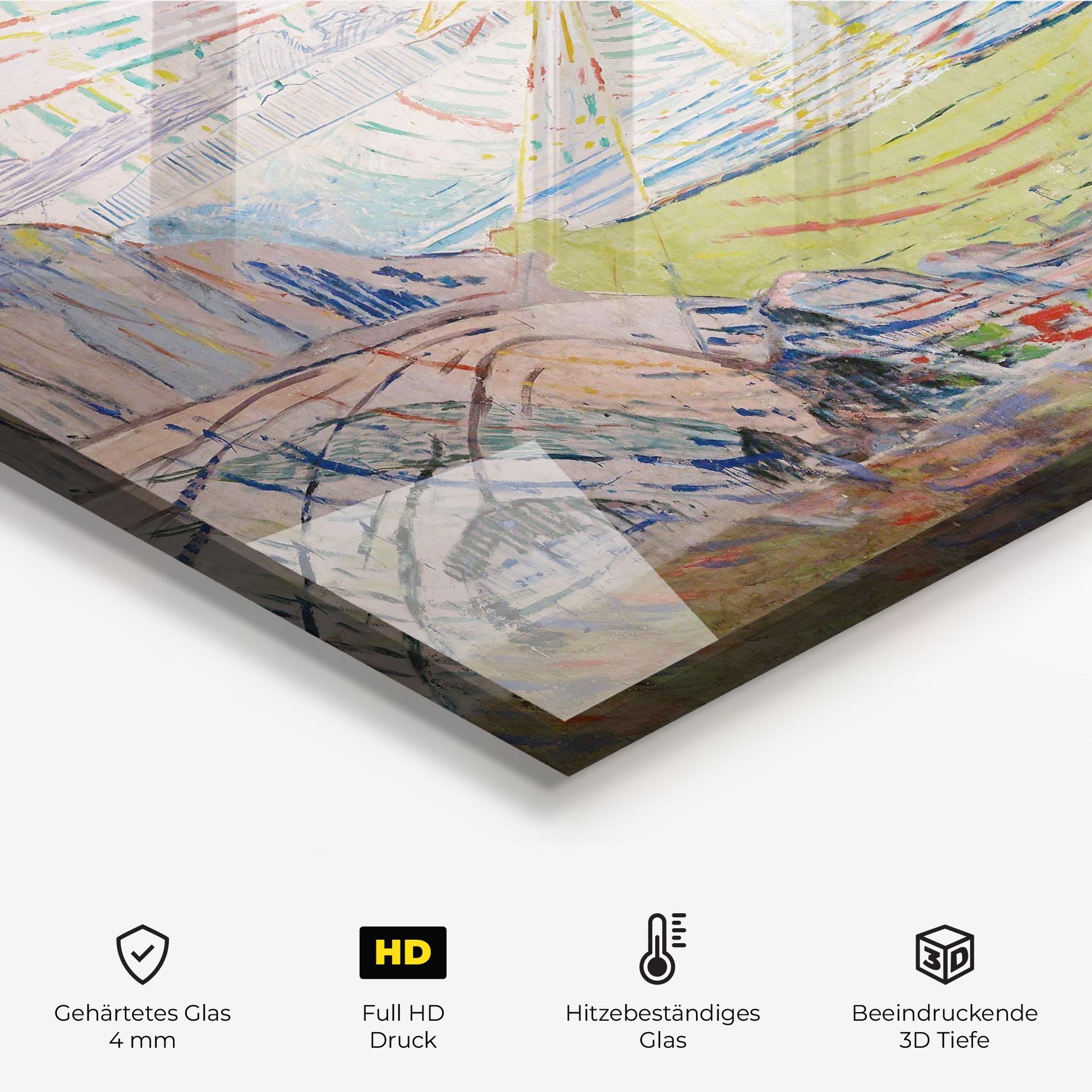 Küchenrückwand Glas The Sun Art mockup 2