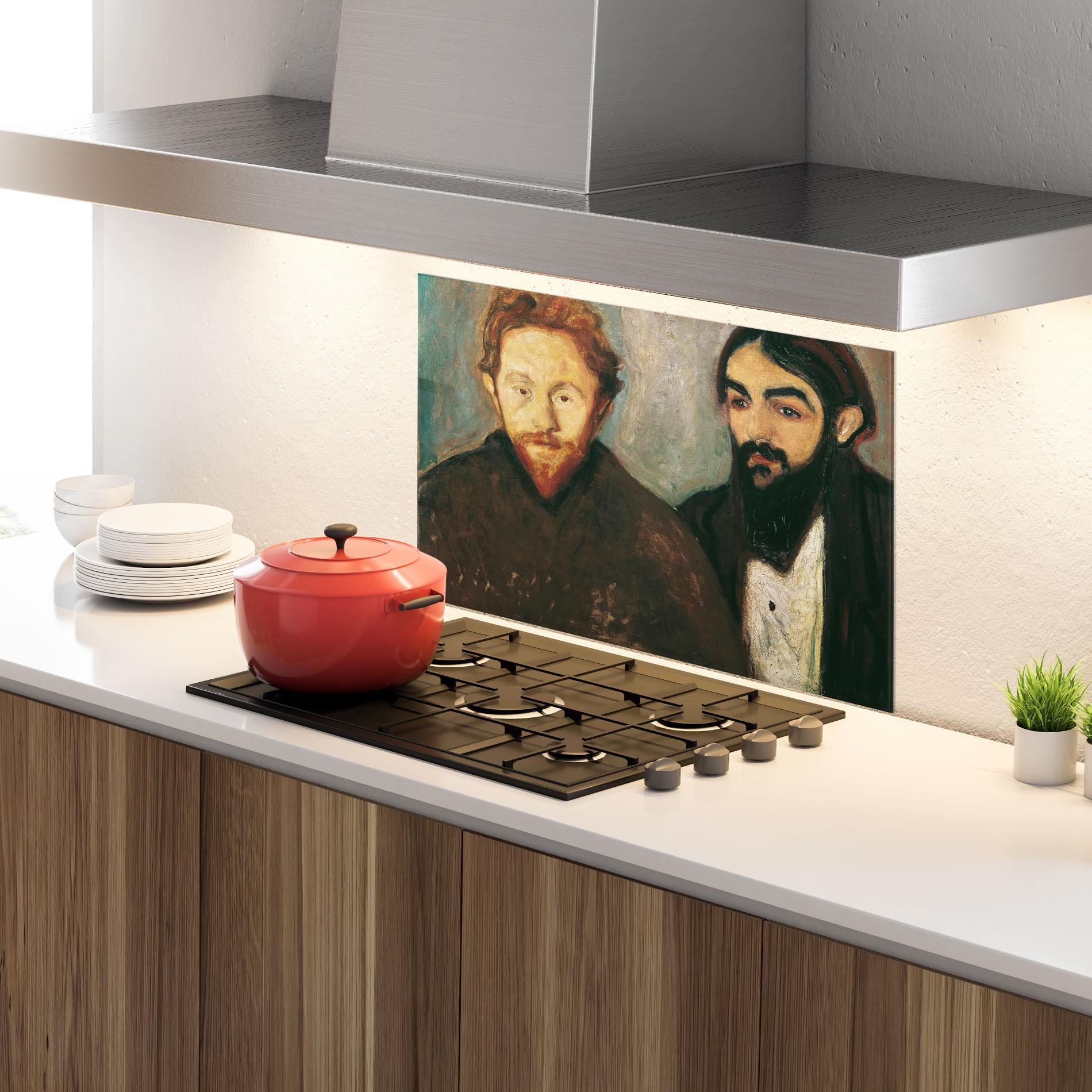 Küchenrückwand Glas Der Maler mockup 4