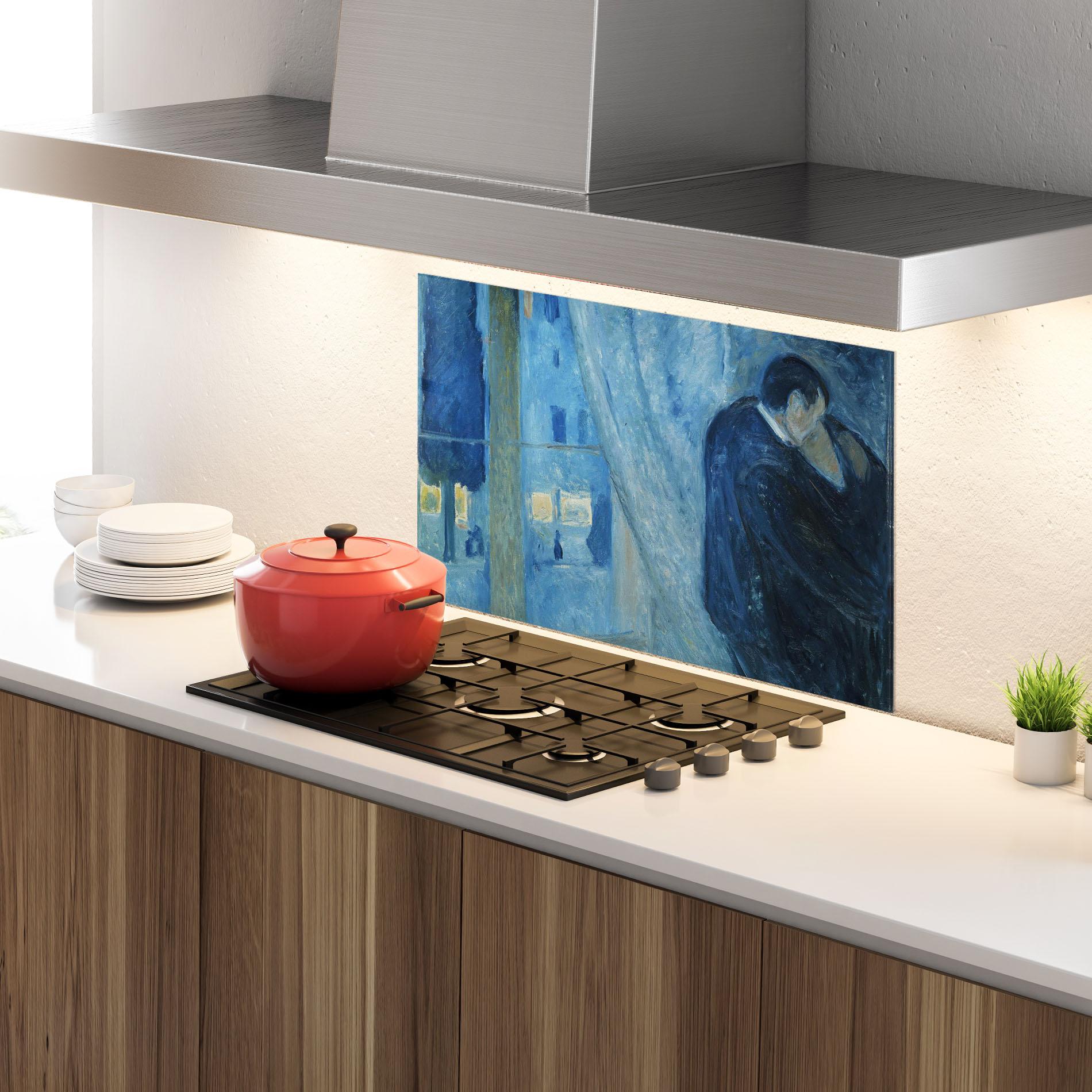 Küchenrückwand Glas Kiss By The Window mockup 4