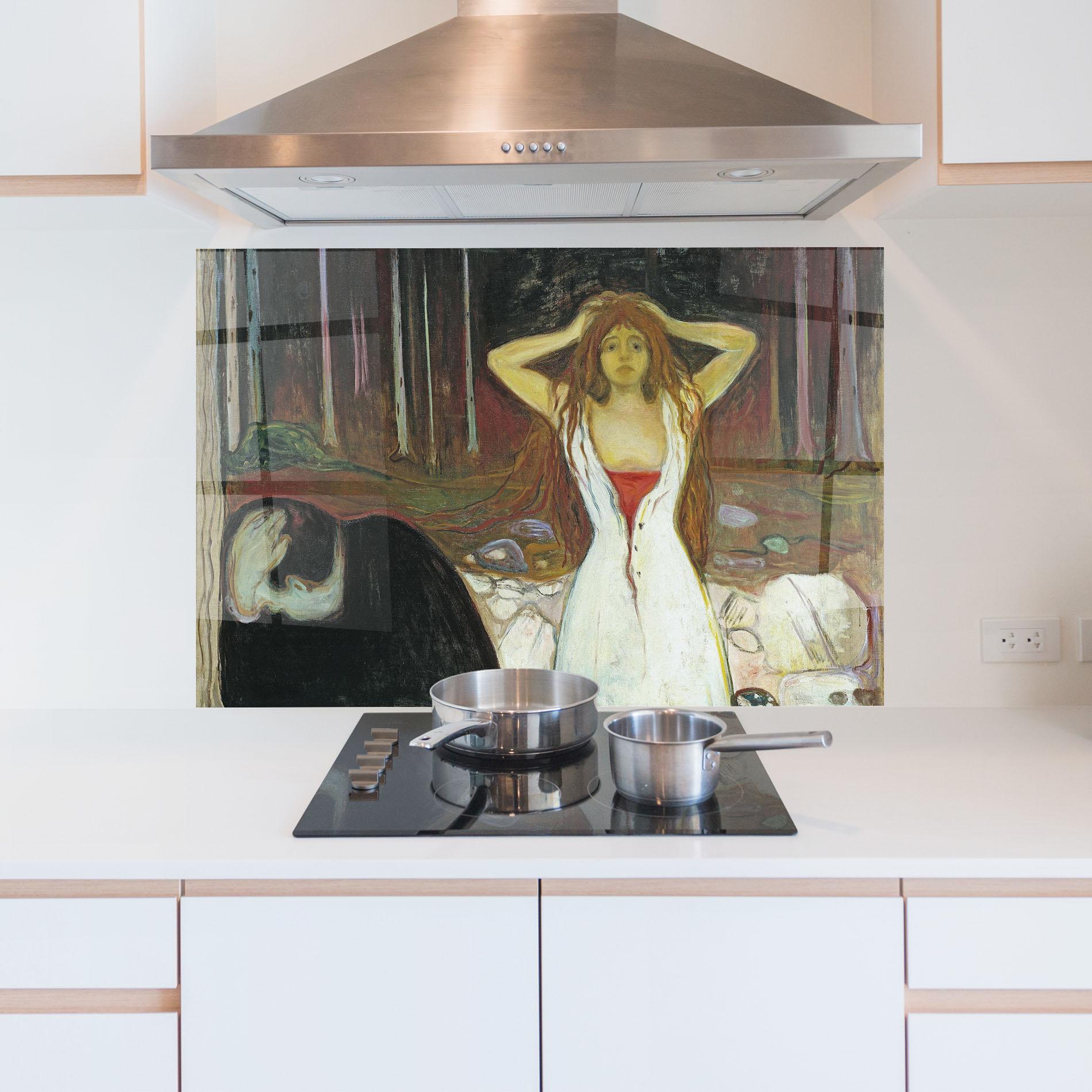 Küchenrückwand Glas Ashes mockup 5