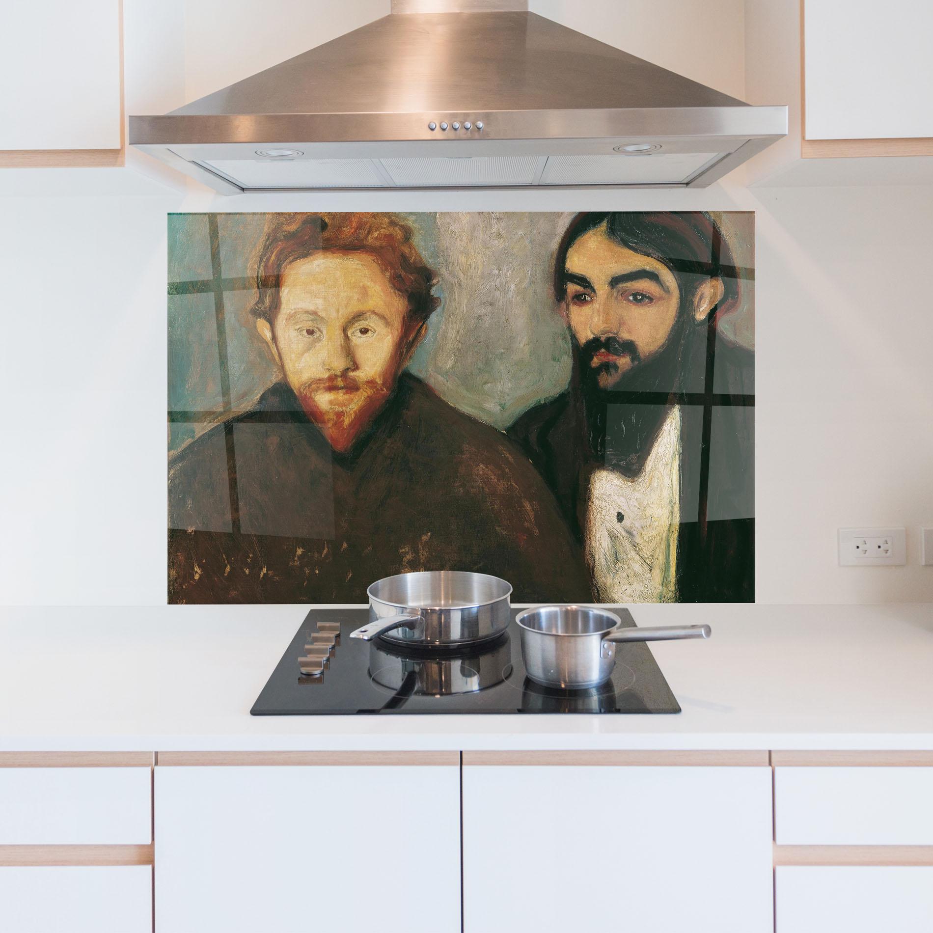 Küchenrückwand Glas Der Maler mockup 5