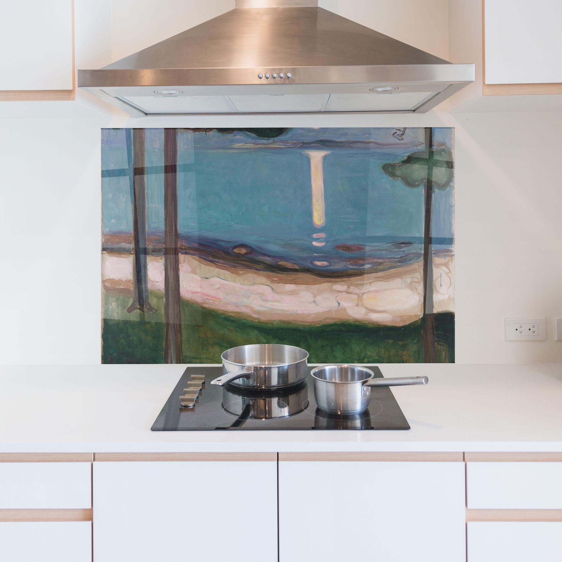 Küchenrückwand Glas Moonlight mockup 5