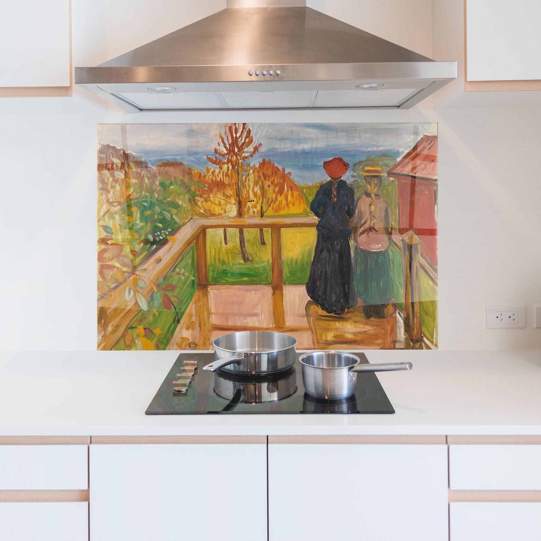 Küchenrückwand Glas On The Veranda mockup 5