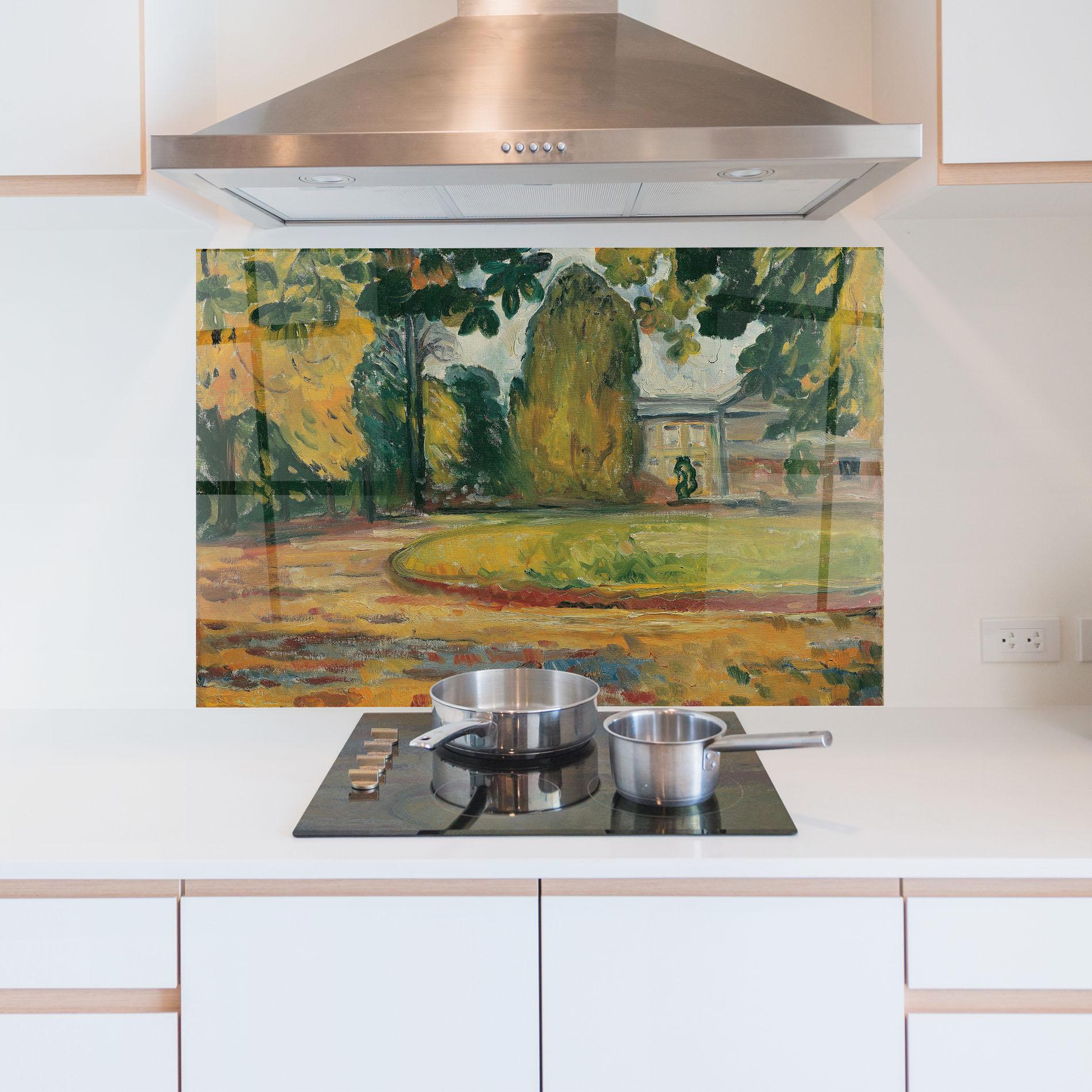 Küchenrückwand Glas Park In Kosen mockup 5