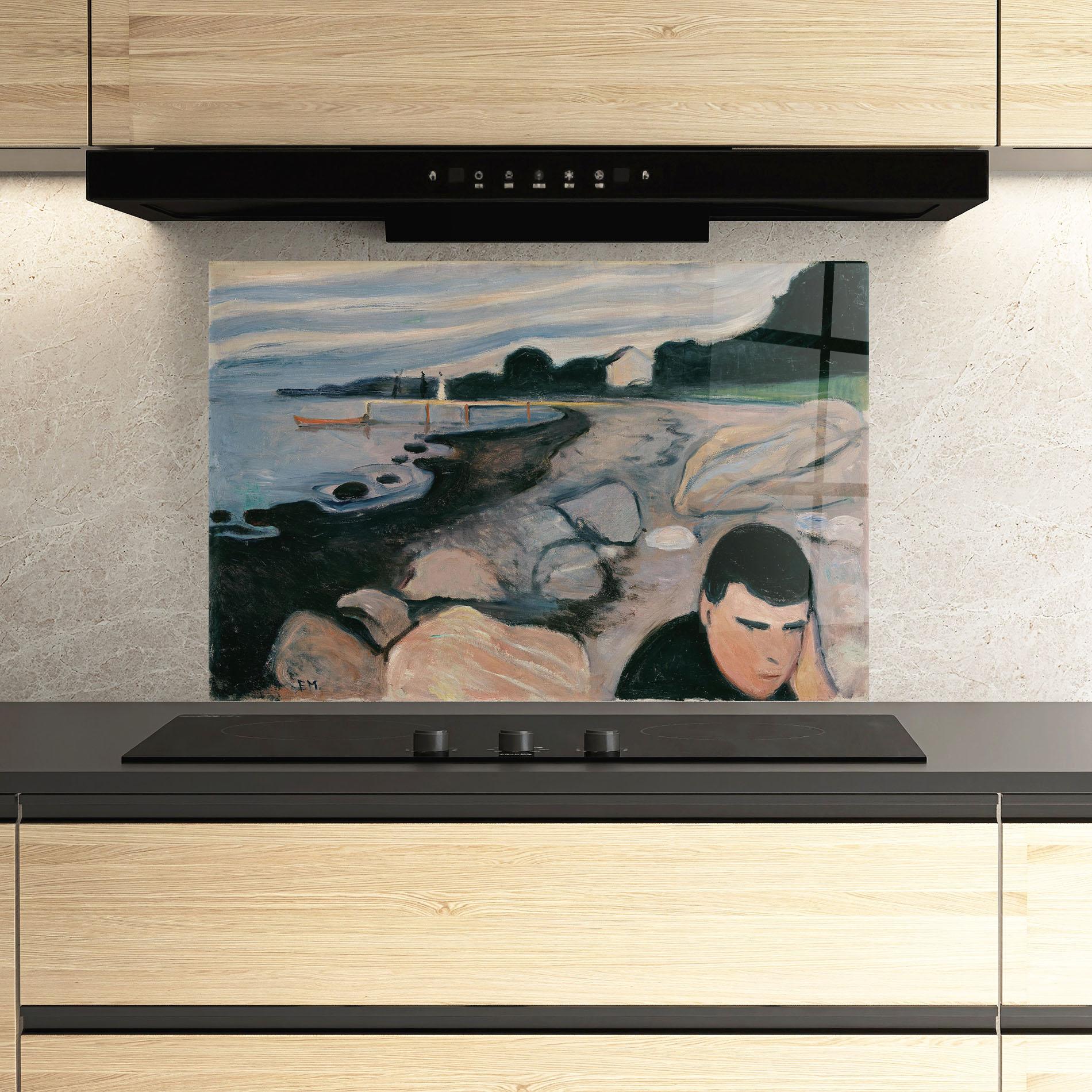 Küchenrückwand Glas Melankoli mockup 3