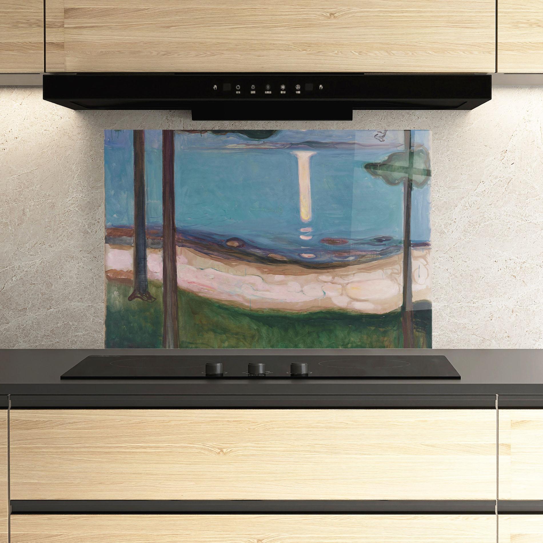 Küchenrückwand Glas Moonlight mockup 3