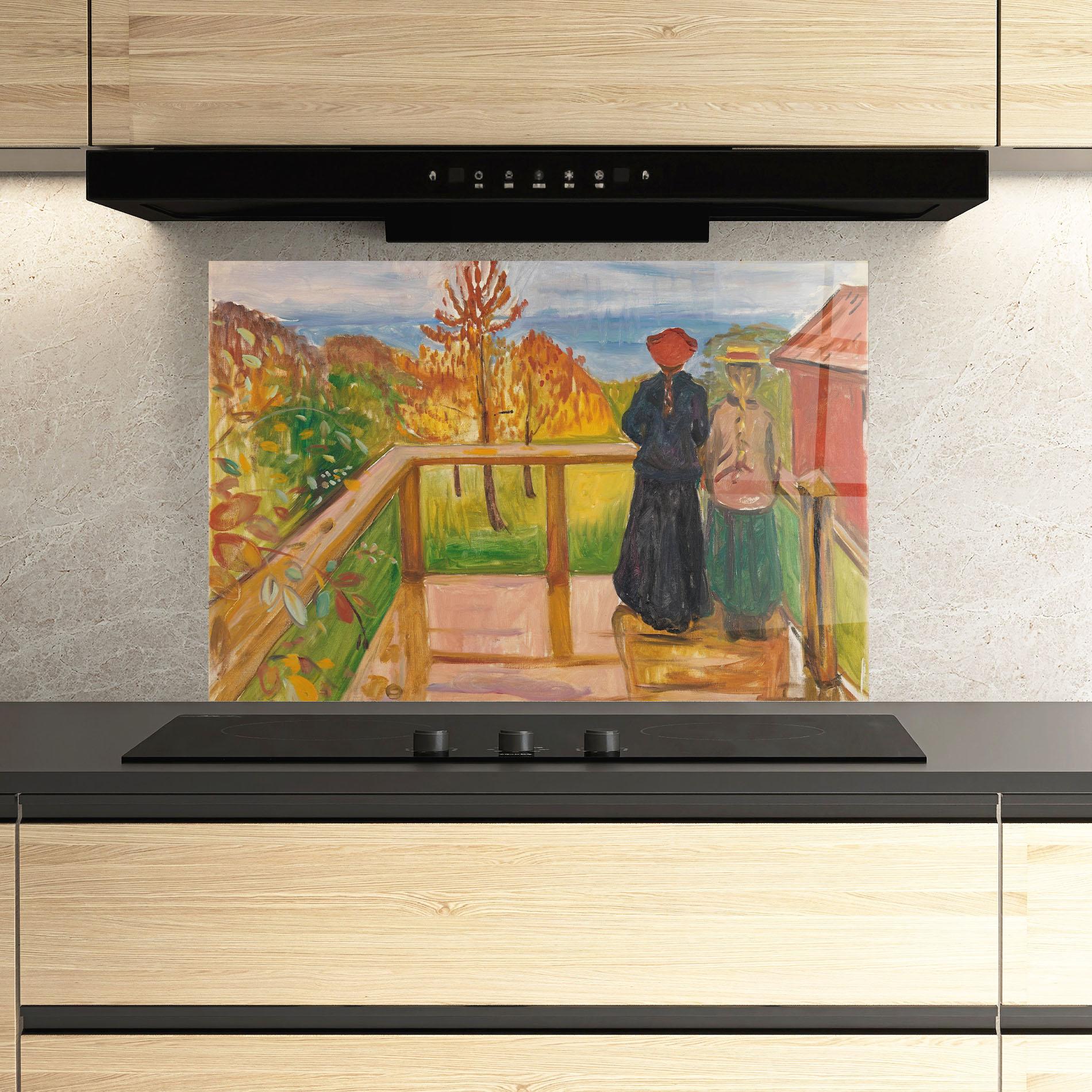 Küchenrückwand Glas On The Veranda mockup 3