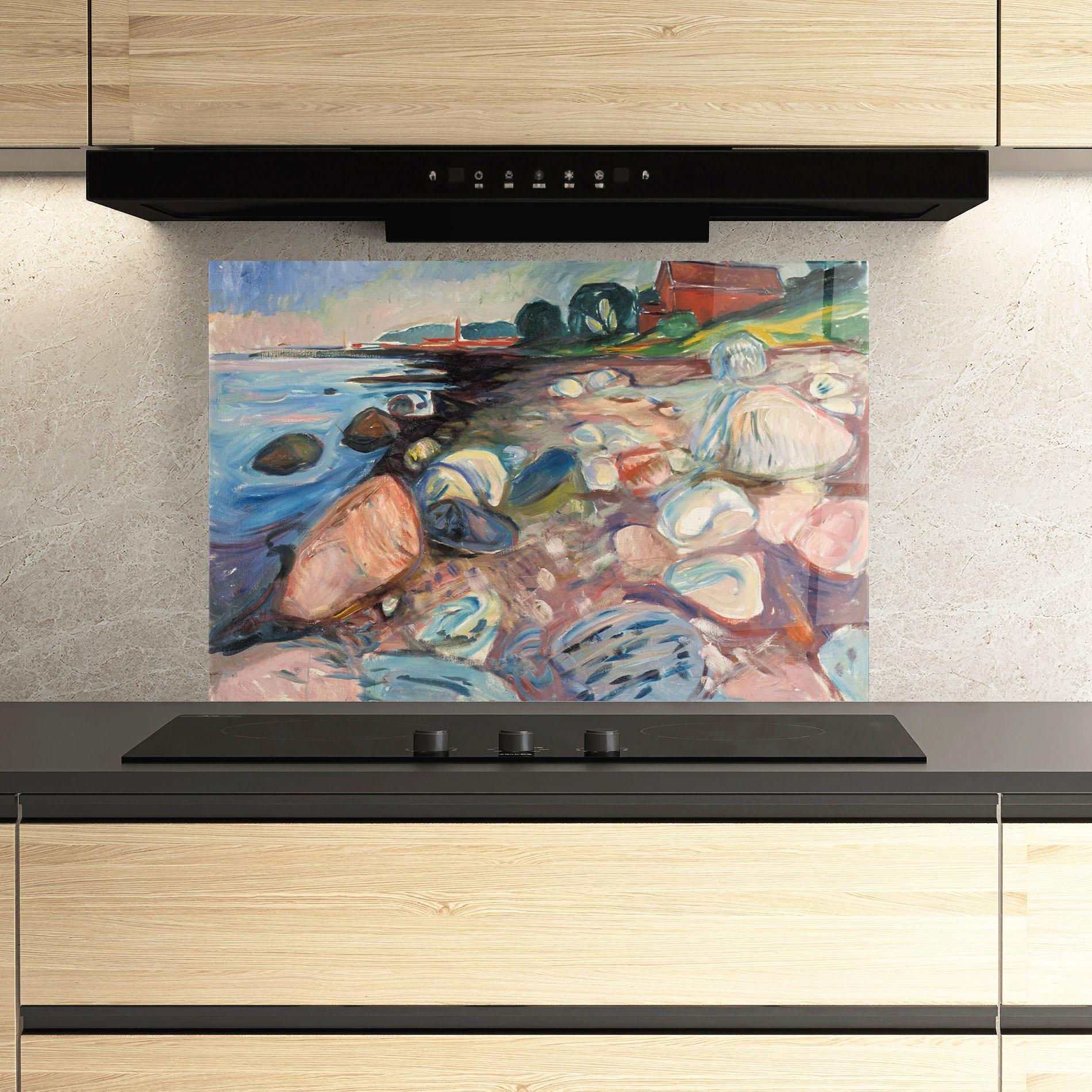 Küchenrückwand Glas Shore Red House mockup 3