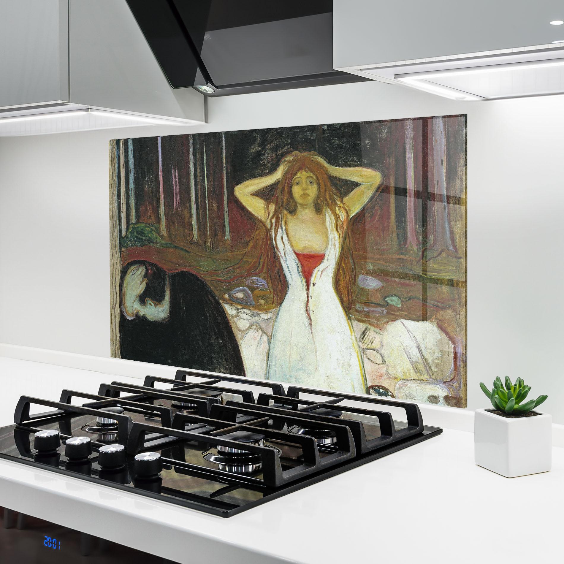 Küchenrückwand Glas Ashes mockup 6