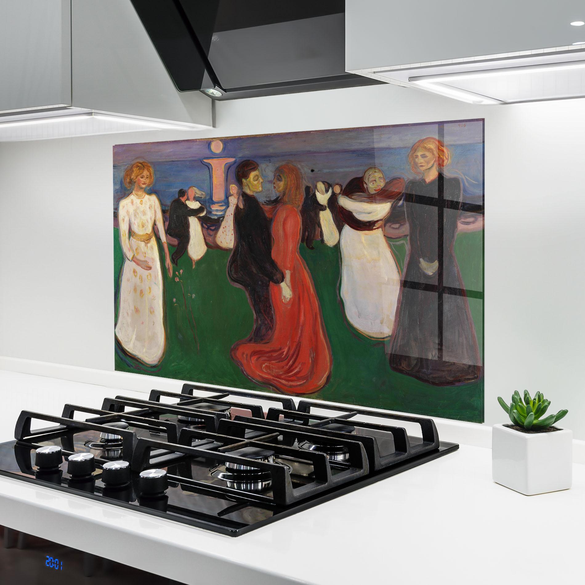 Küchenrückwand Glas Dance Of Life mockup 6