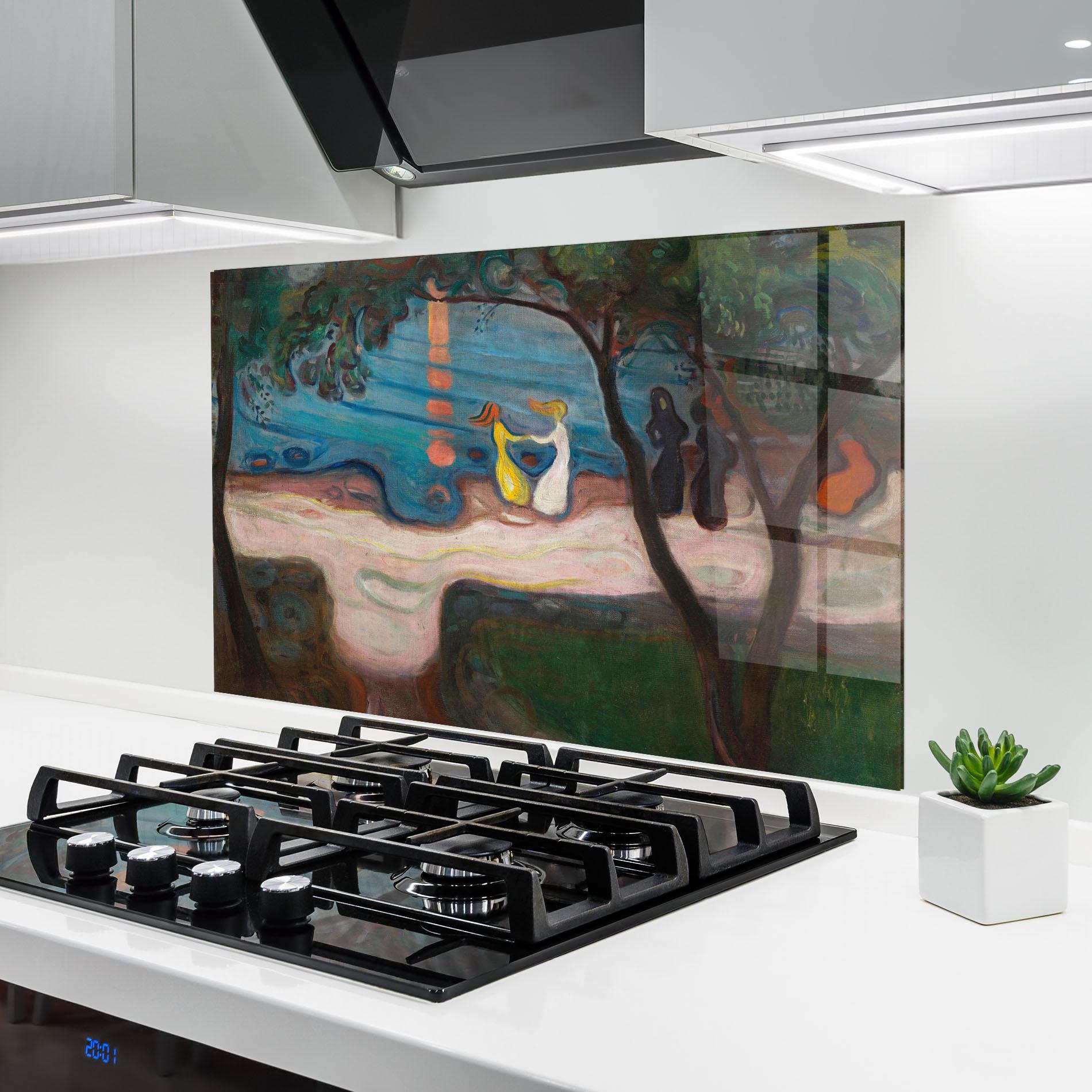 Küchenrückwand Glas Dance On The Beach mockup 6