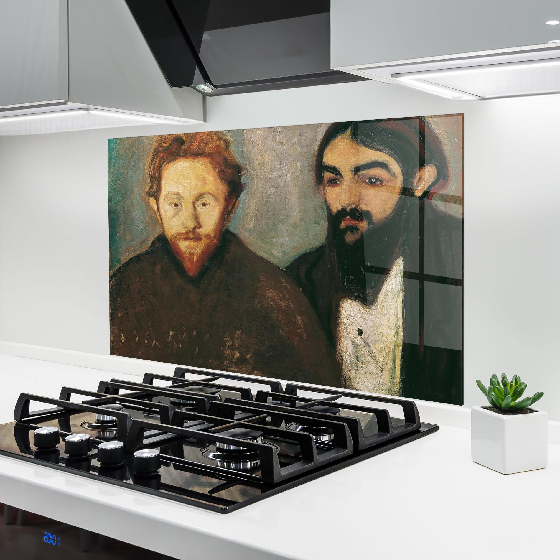 Küchenrückwand Glas Der Maler mockup 6