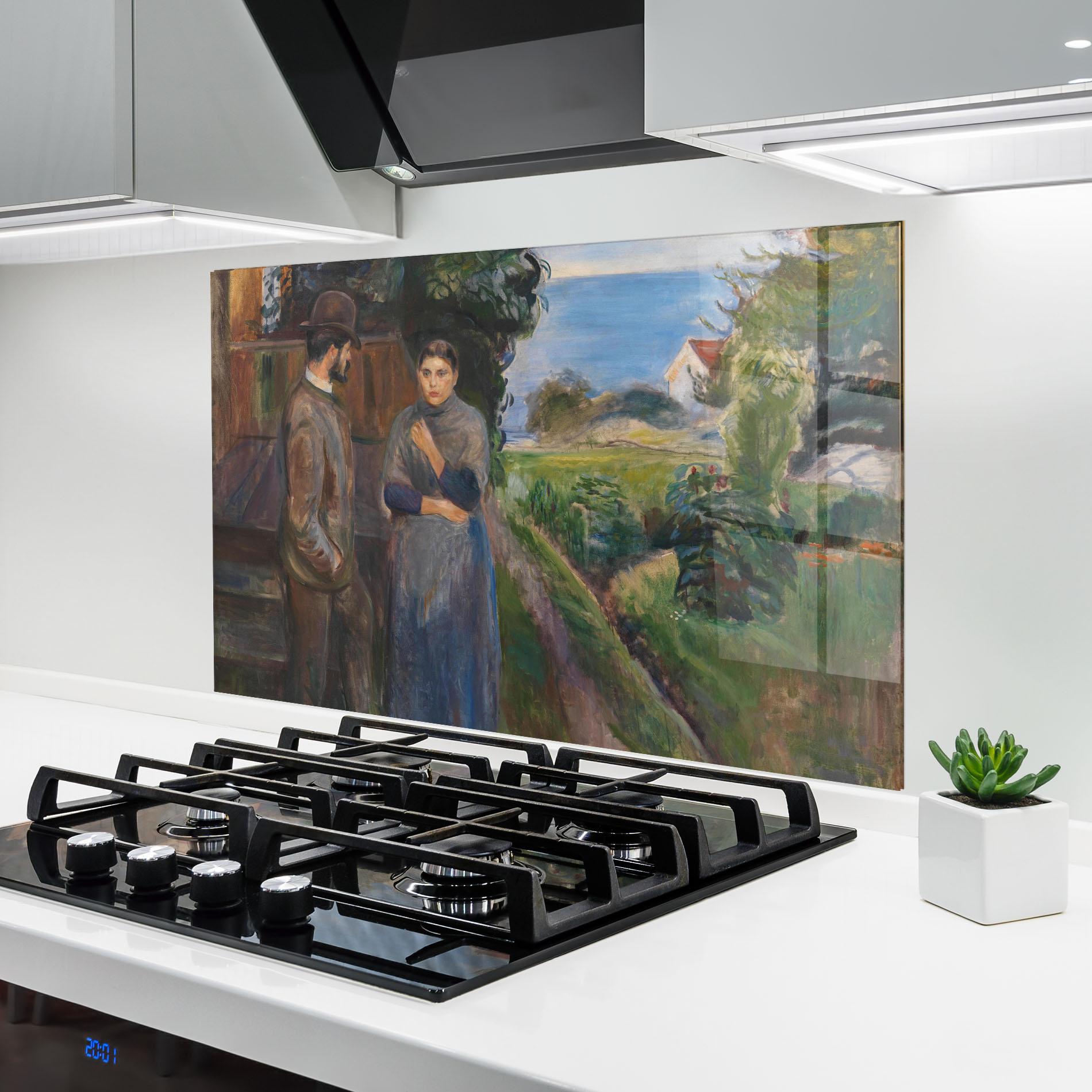 Küchenrückwand Glas Evening Passion mockup 6