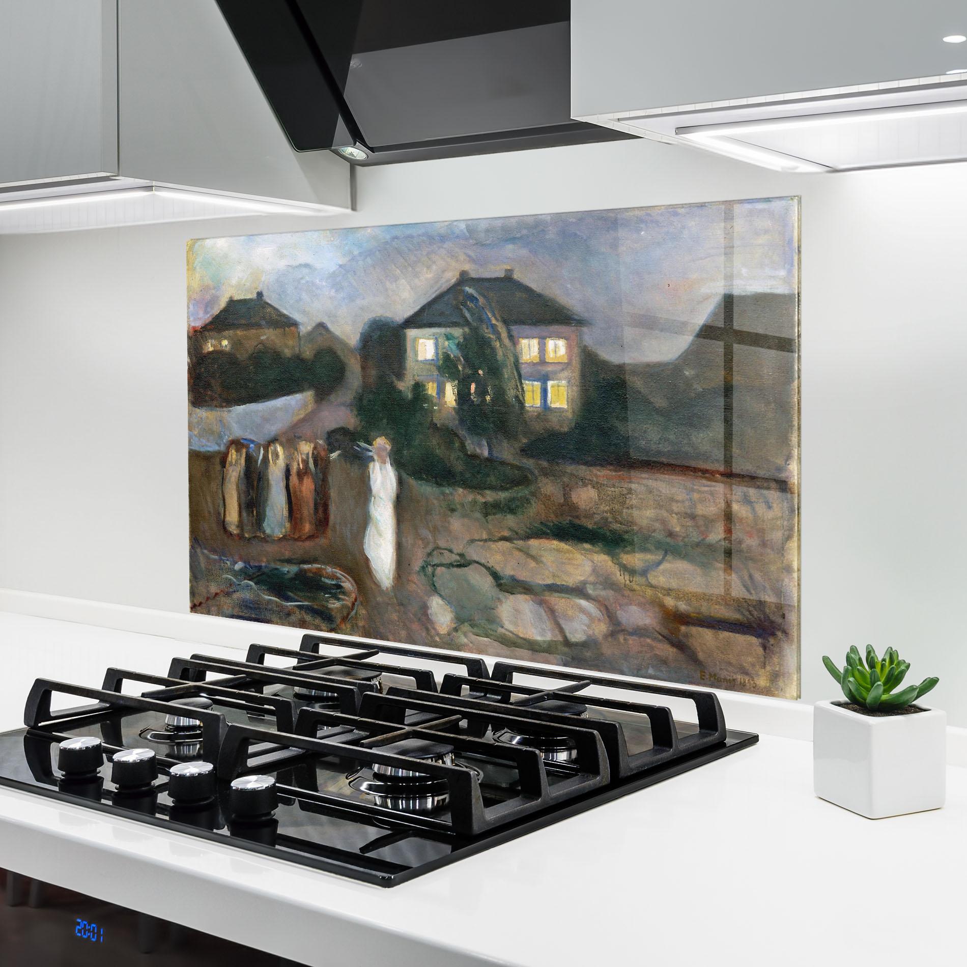 Küchenrückwand Glas The Storm mockup 6
