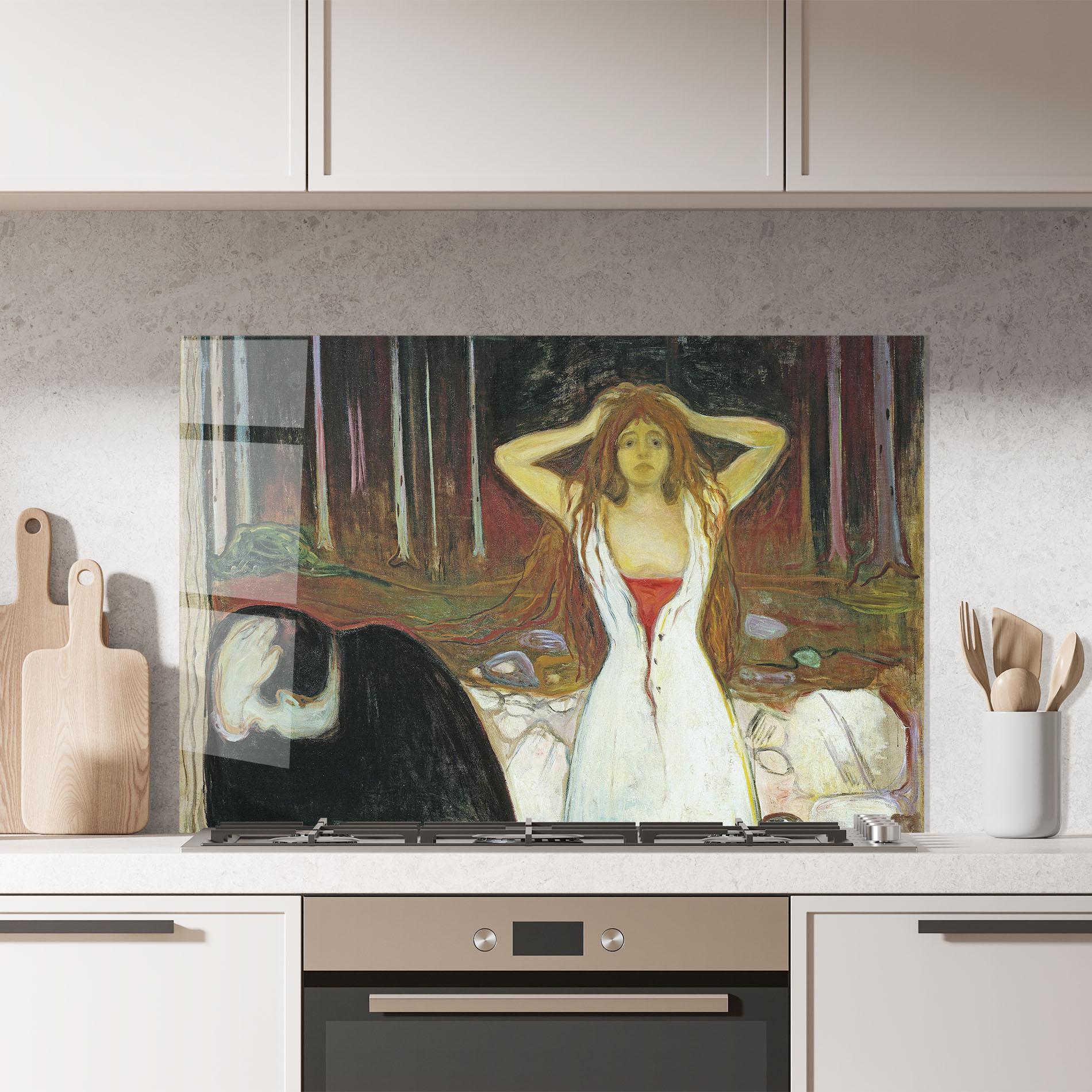 Küchenrückwand Glas Ashes mockup 7