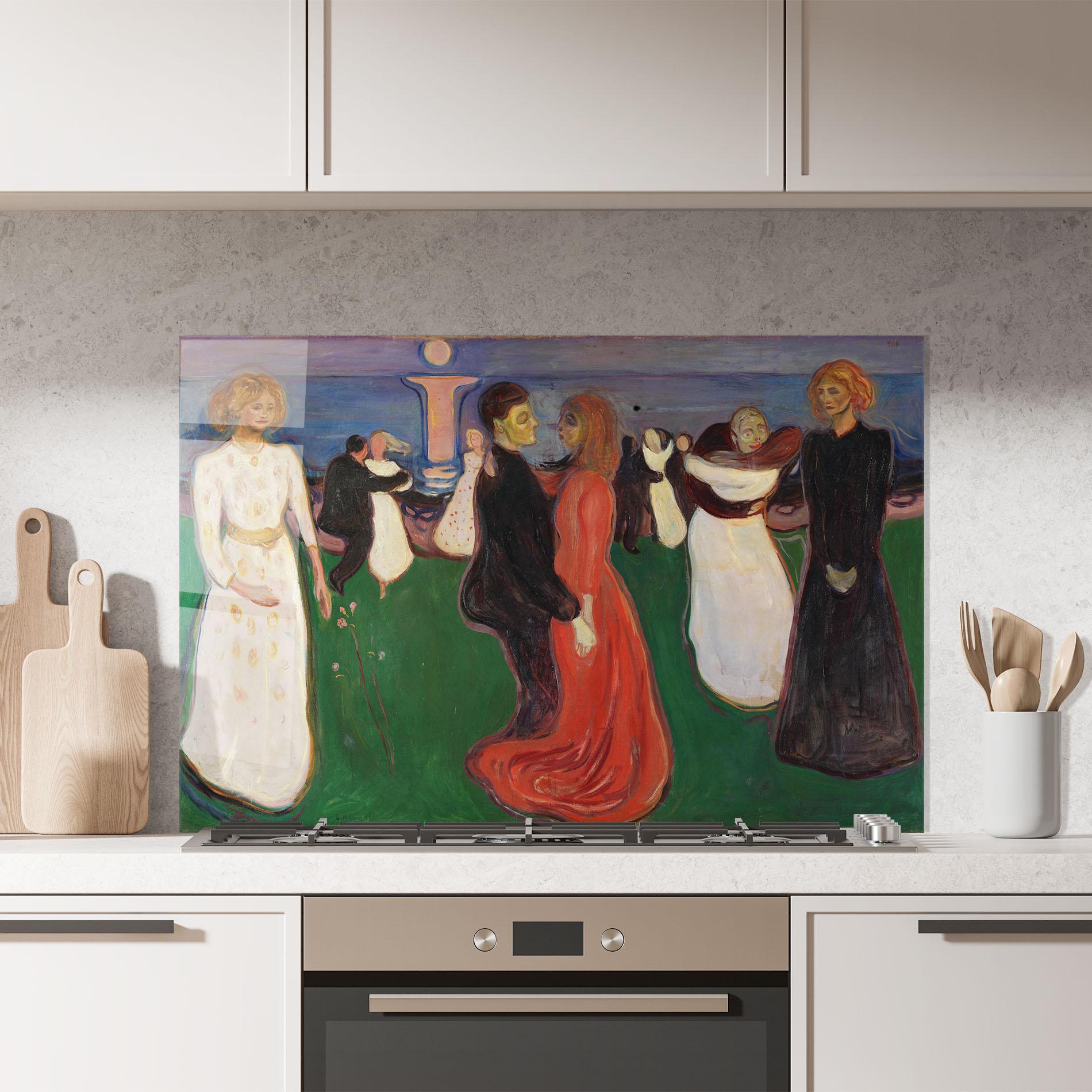 Küchenrückwand Glas Dance Of Life mockup 7