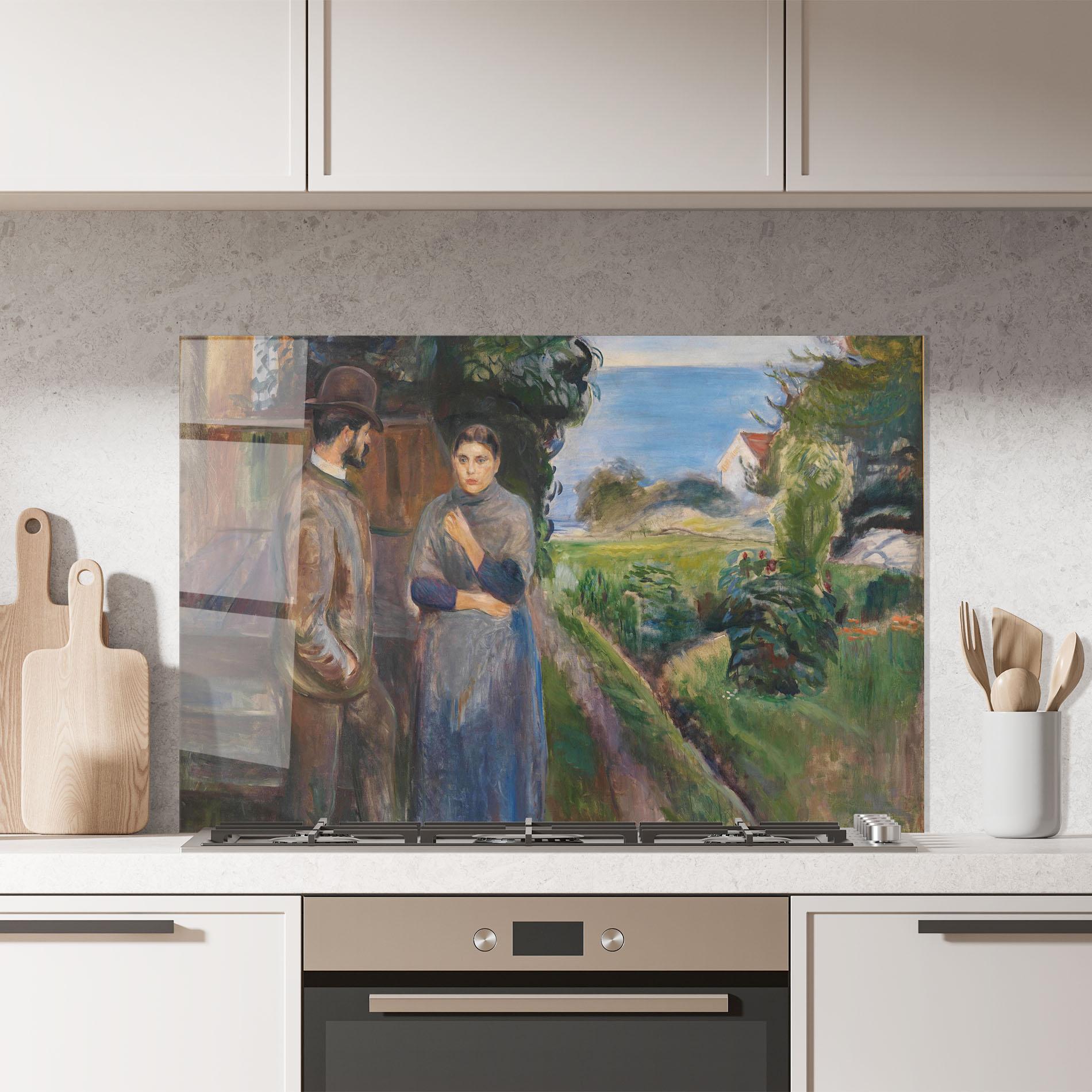 Küchenrückwand Glas Evening Passion mockup 7