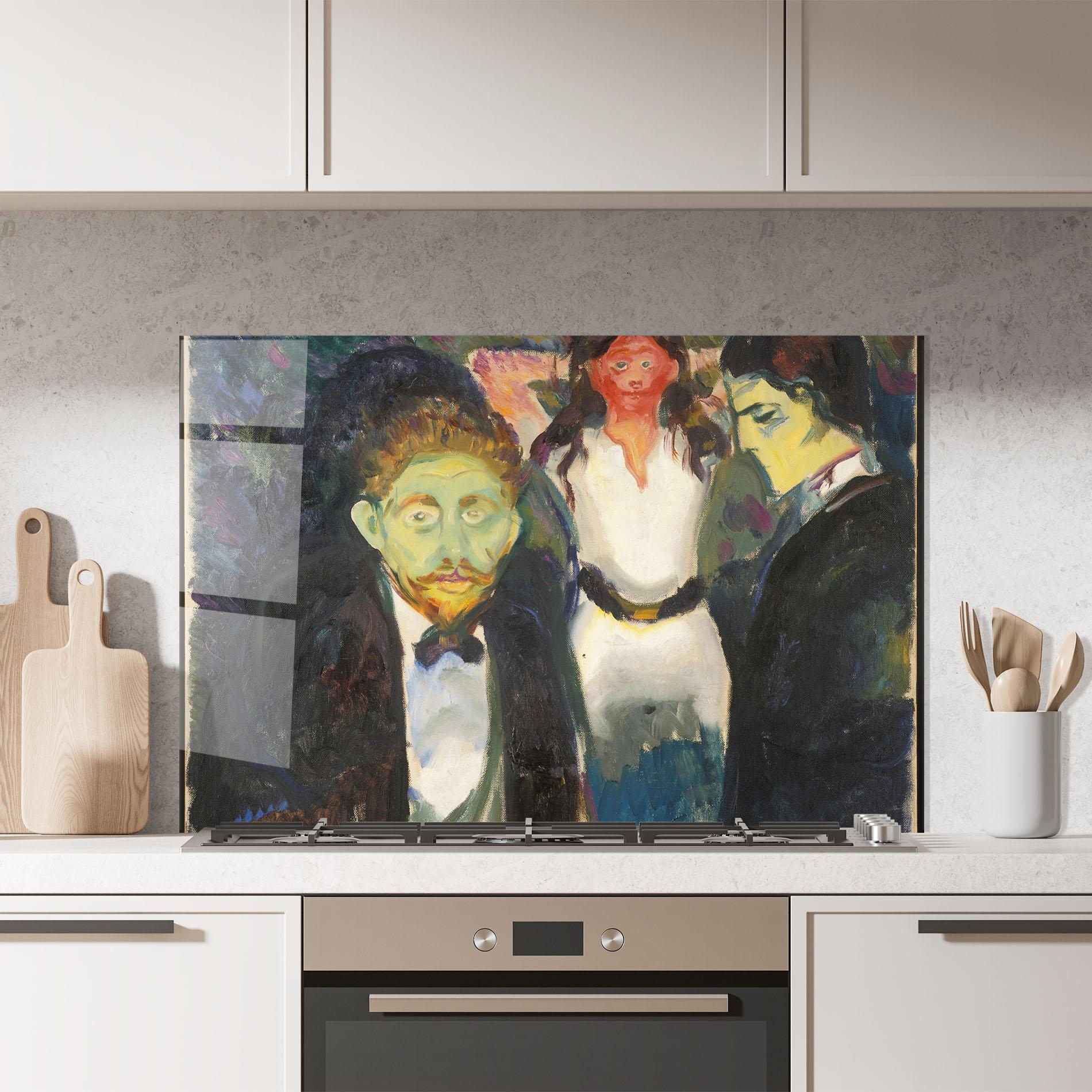 Küchenrückwand Glas Jealousy mockup 7