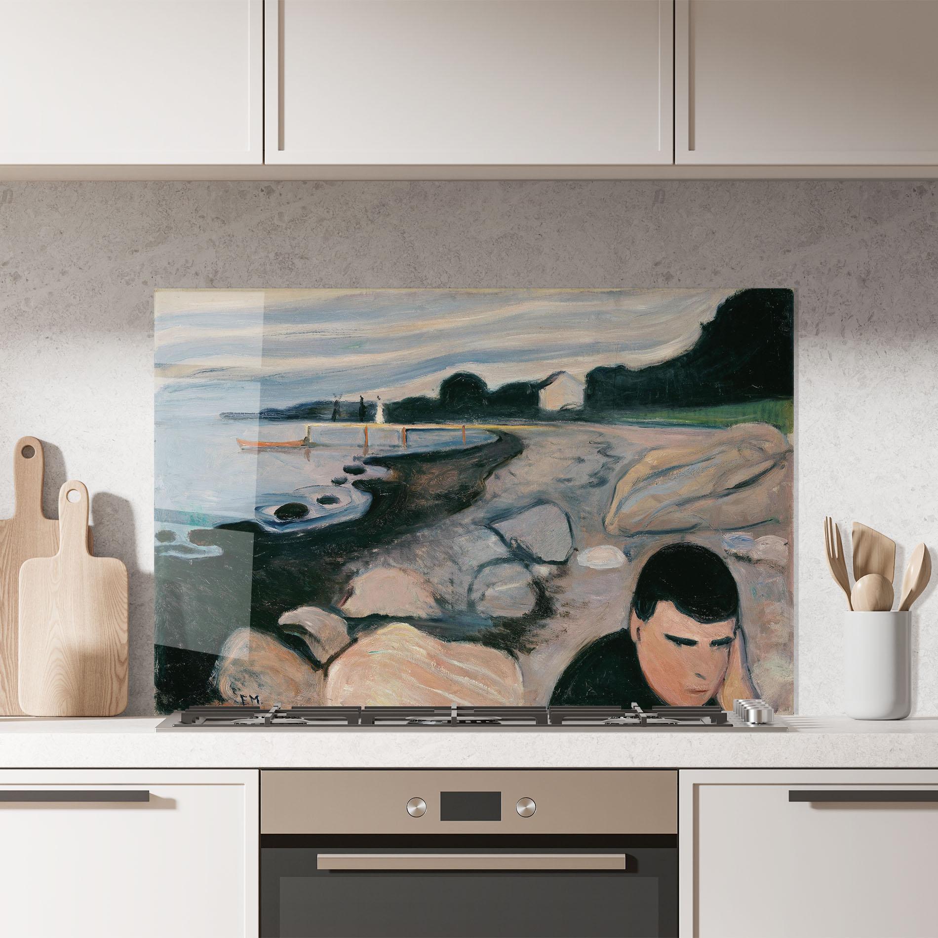 Küchenrückwand Glas Melankoli mockup 7