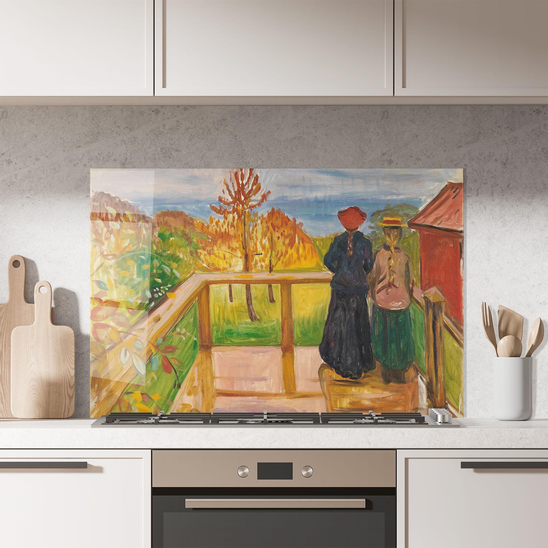 Küchenrückwand Glas On The Veranda mockup 7