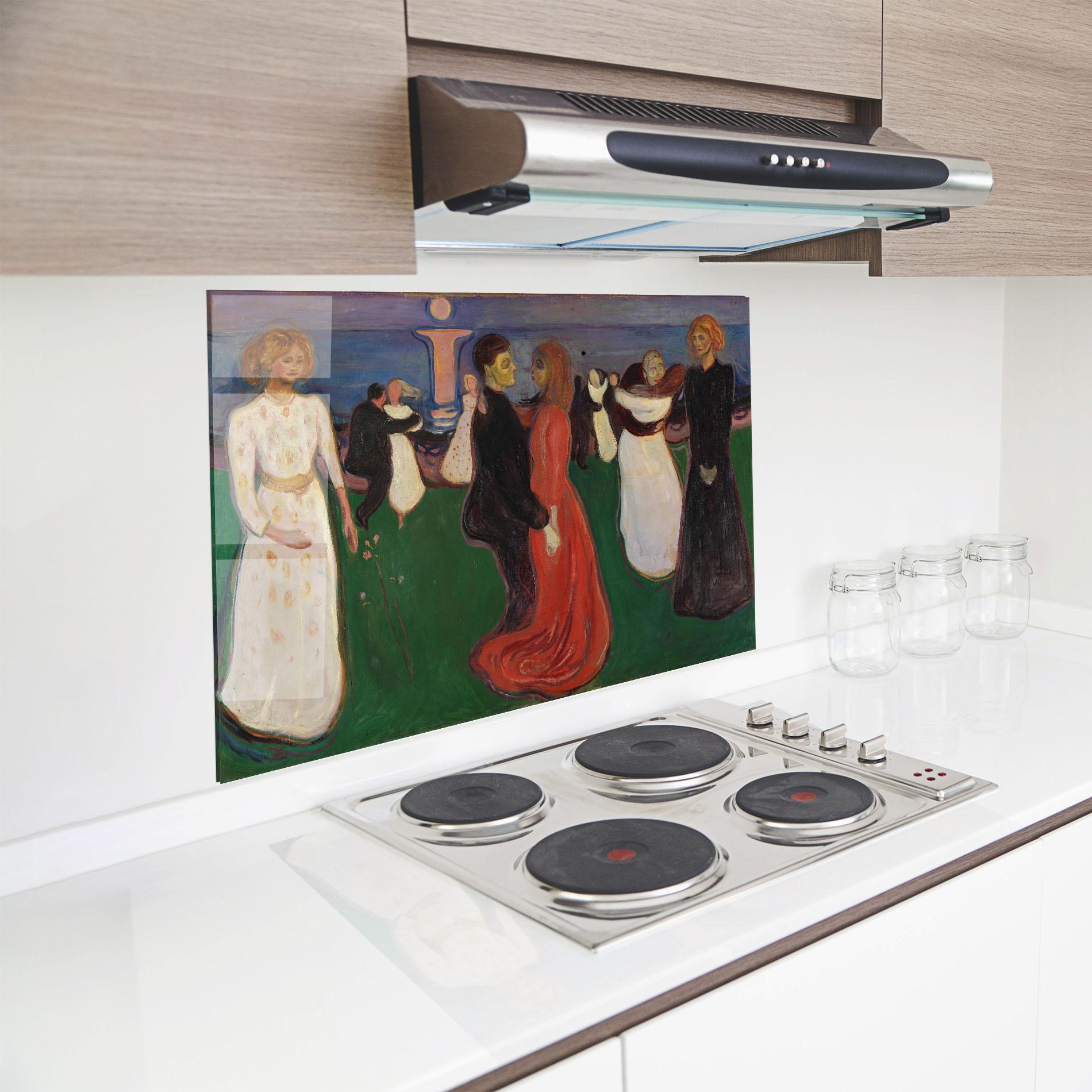 Küchenrückwand Glas Dance Of Life mockup 8