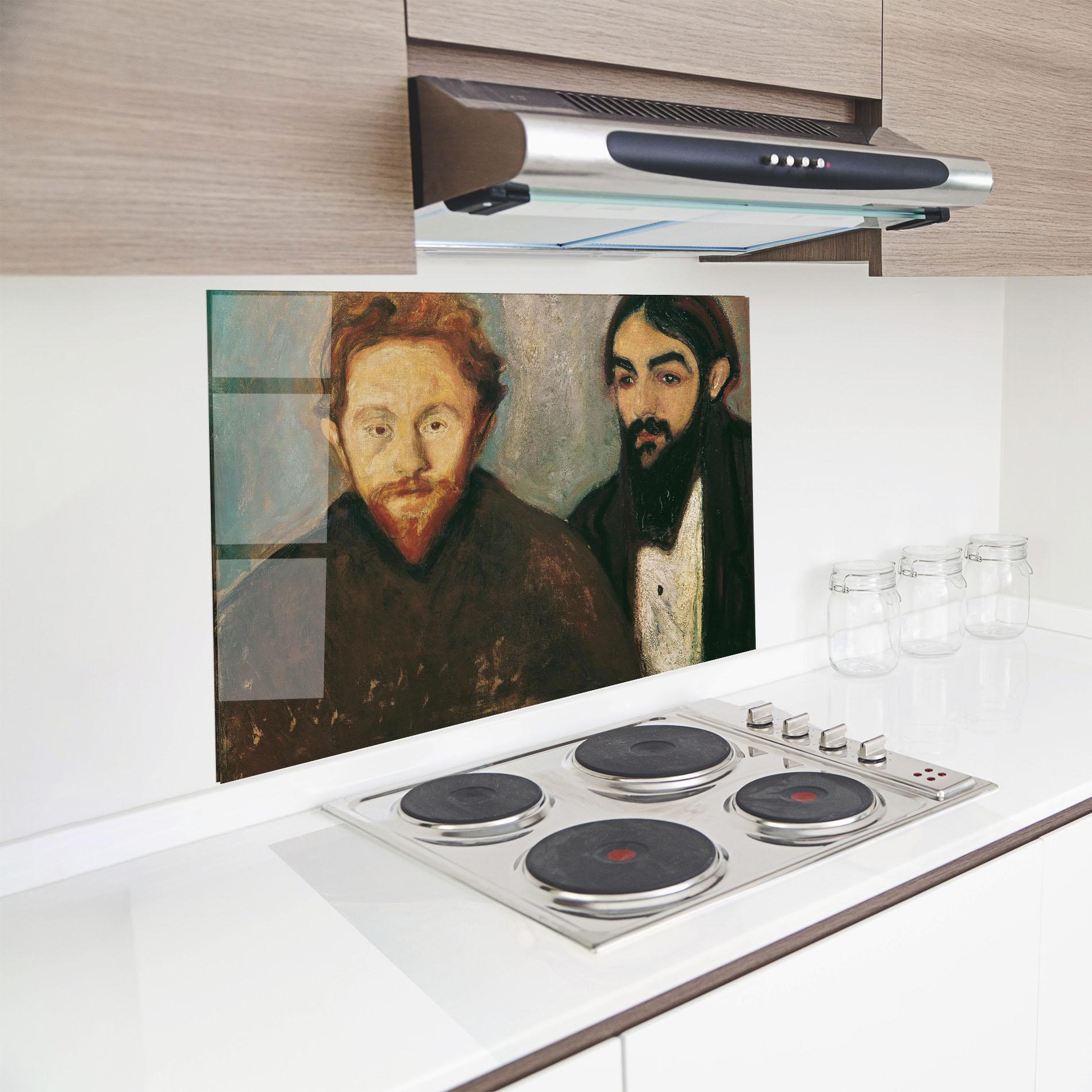 Küchenrückwand Glas Der Maler mockup 8