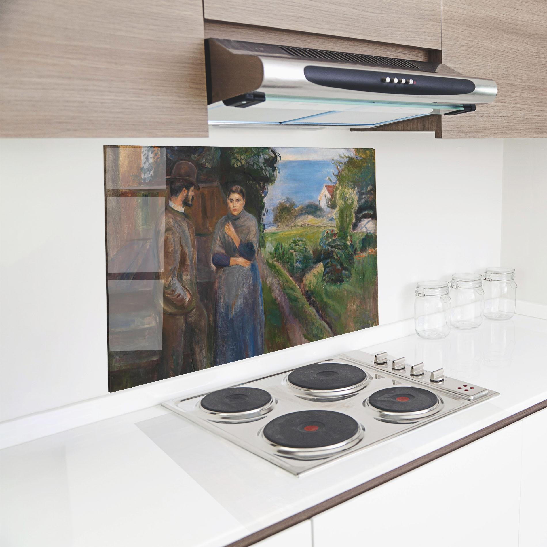 Küchenrückwand Glas Evening Passion mockup 8