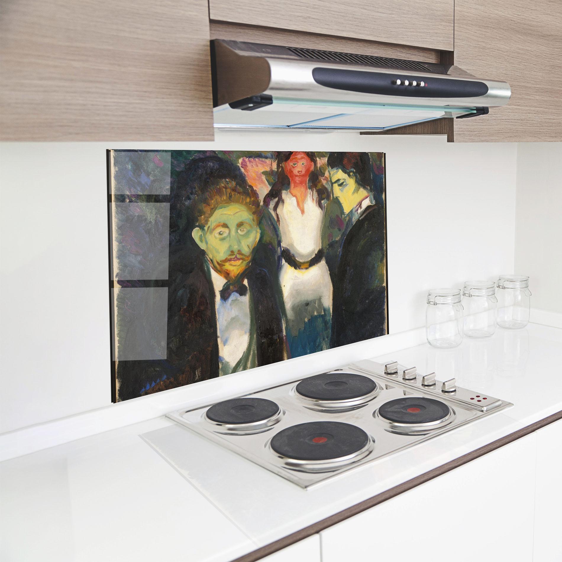 Küchenrückwand Glas Jealousy mockup 8