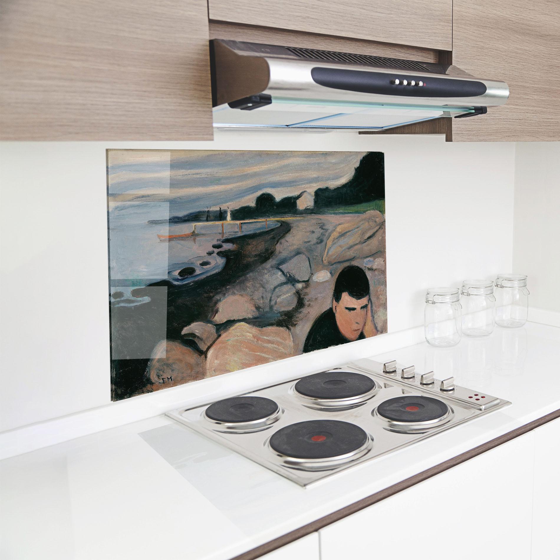 Küchenrückwand Glas Melankoli mockup 8