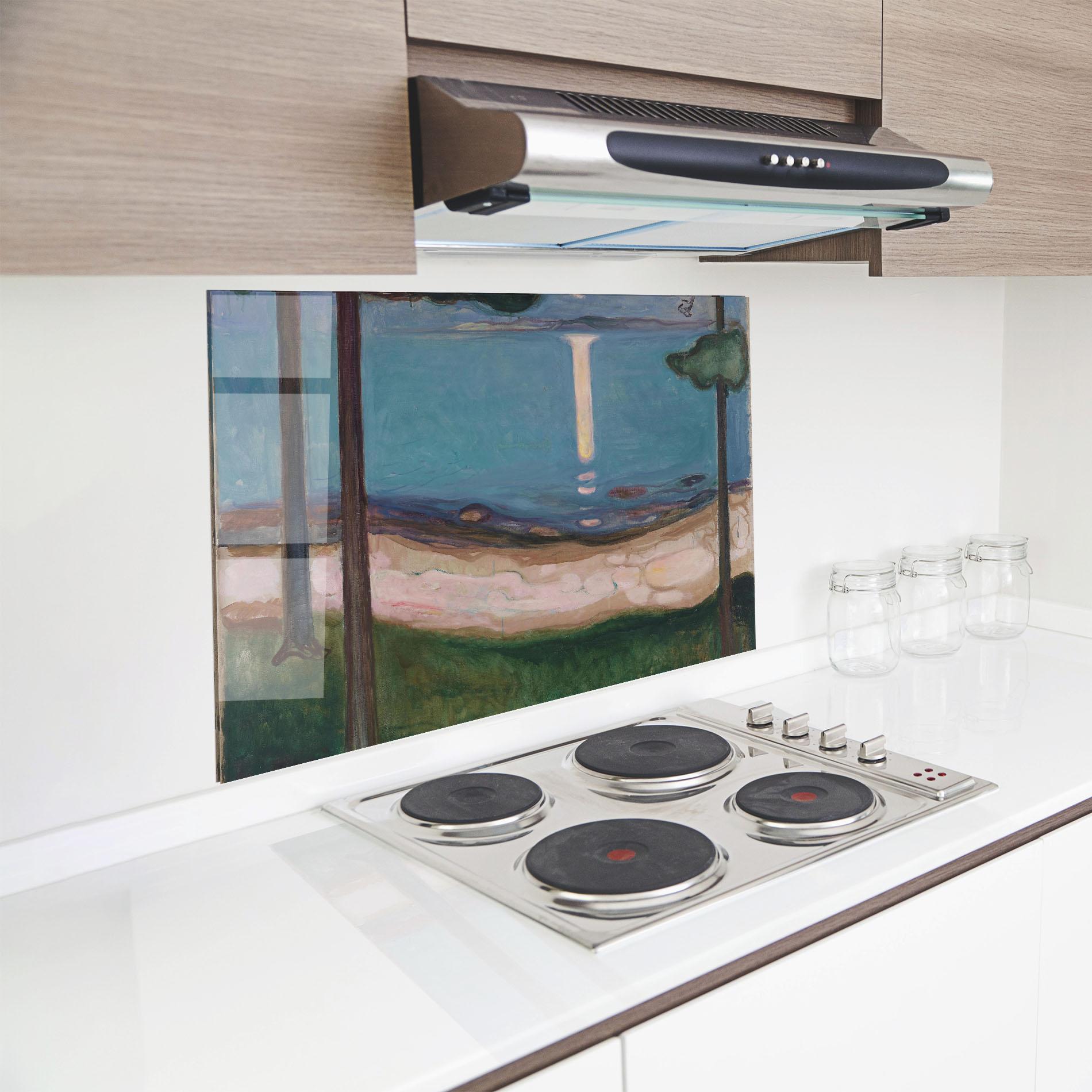 Küchenrückwand Glas Moonlight mockup 8